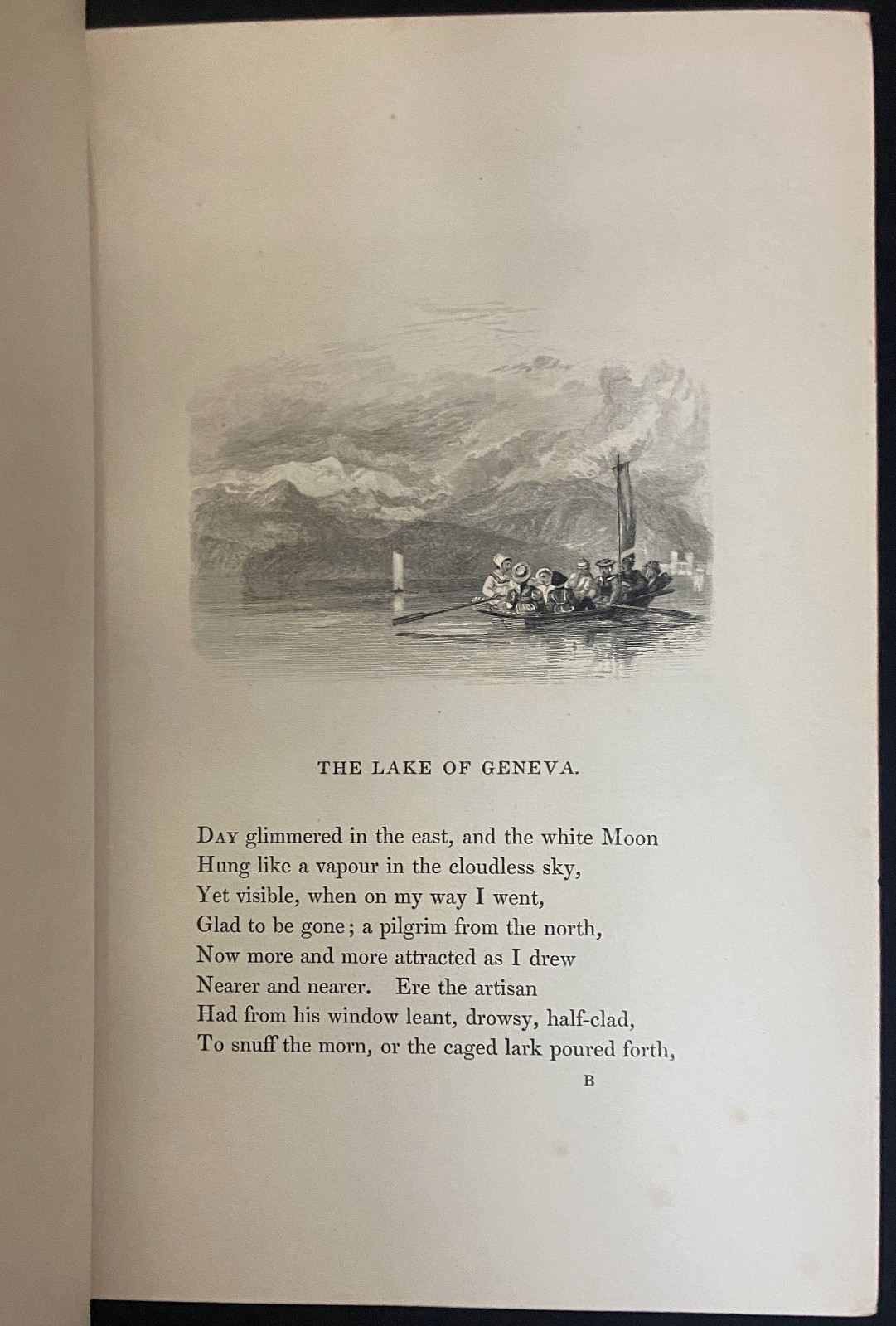 1830 ITALY: A POEM Antique Fine Leather Green Binding ROGERS Victorian Gift Book