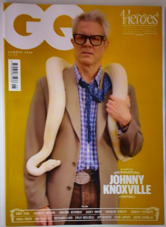 GQ magazine Summer 26 Heroes Artists Activists Radical Thinkers Johnny Knoxville