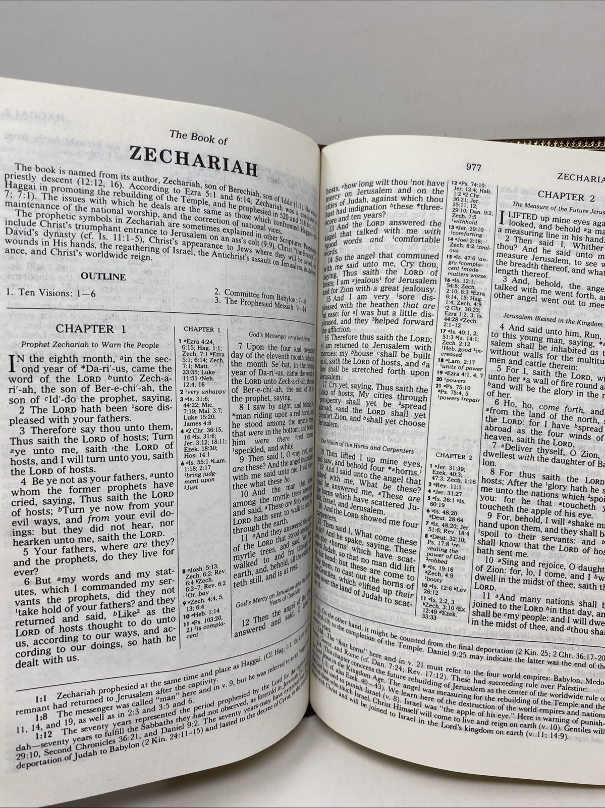 Rice Reference Bible KJV Genuine Cowhide Red Letter 1981 Nelson Limited Edition