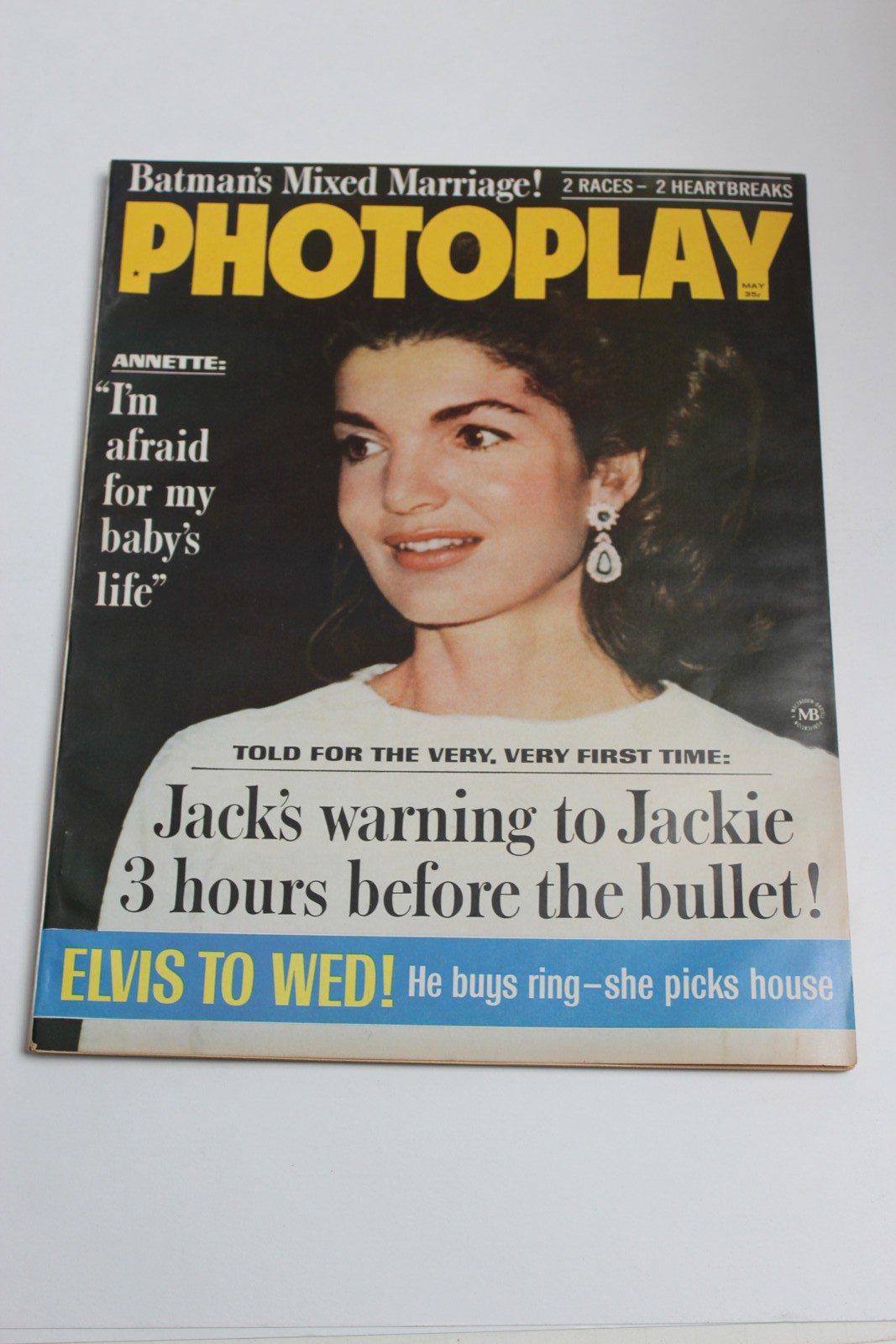 PHOTOPLAY Magazine May 1966 Issue Jackie Kennedy Elvis Presley No Label