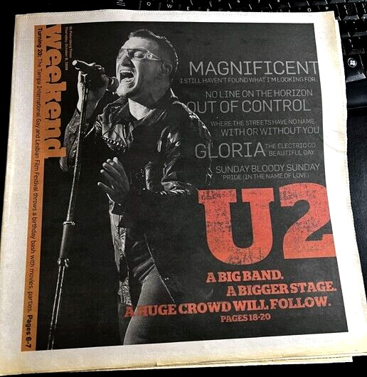 2009 Weekend Newspt Magazine U2 360 Degrees Concert Tour Jack White Stripes FLA