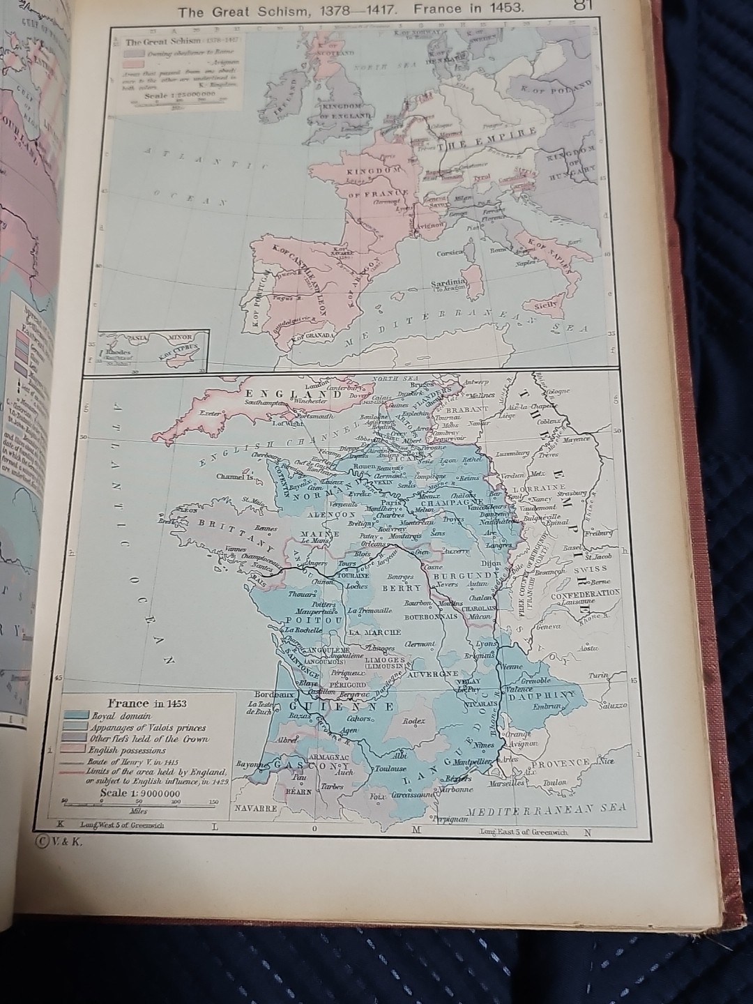 Historical Atlas by William R. Shepherd American Historic Series 5th Ed 1926 HC
