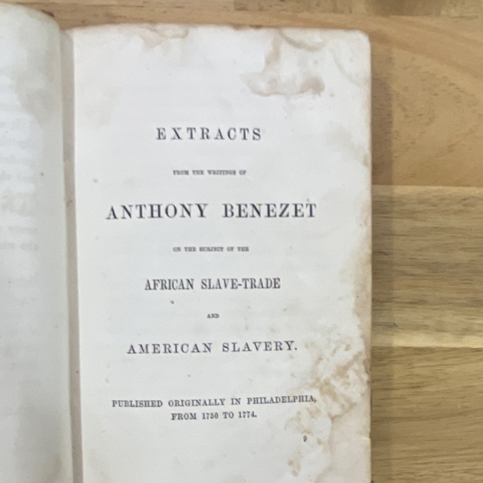 Anthony Benezet John Wesley 1858 Philadelphia American Slavery Hardcover Book