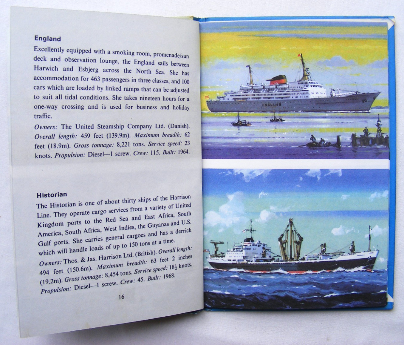 Ladybird Book – Merchant Ships – Recognition 584 -1st Edition- VGC +FREE COVER+
