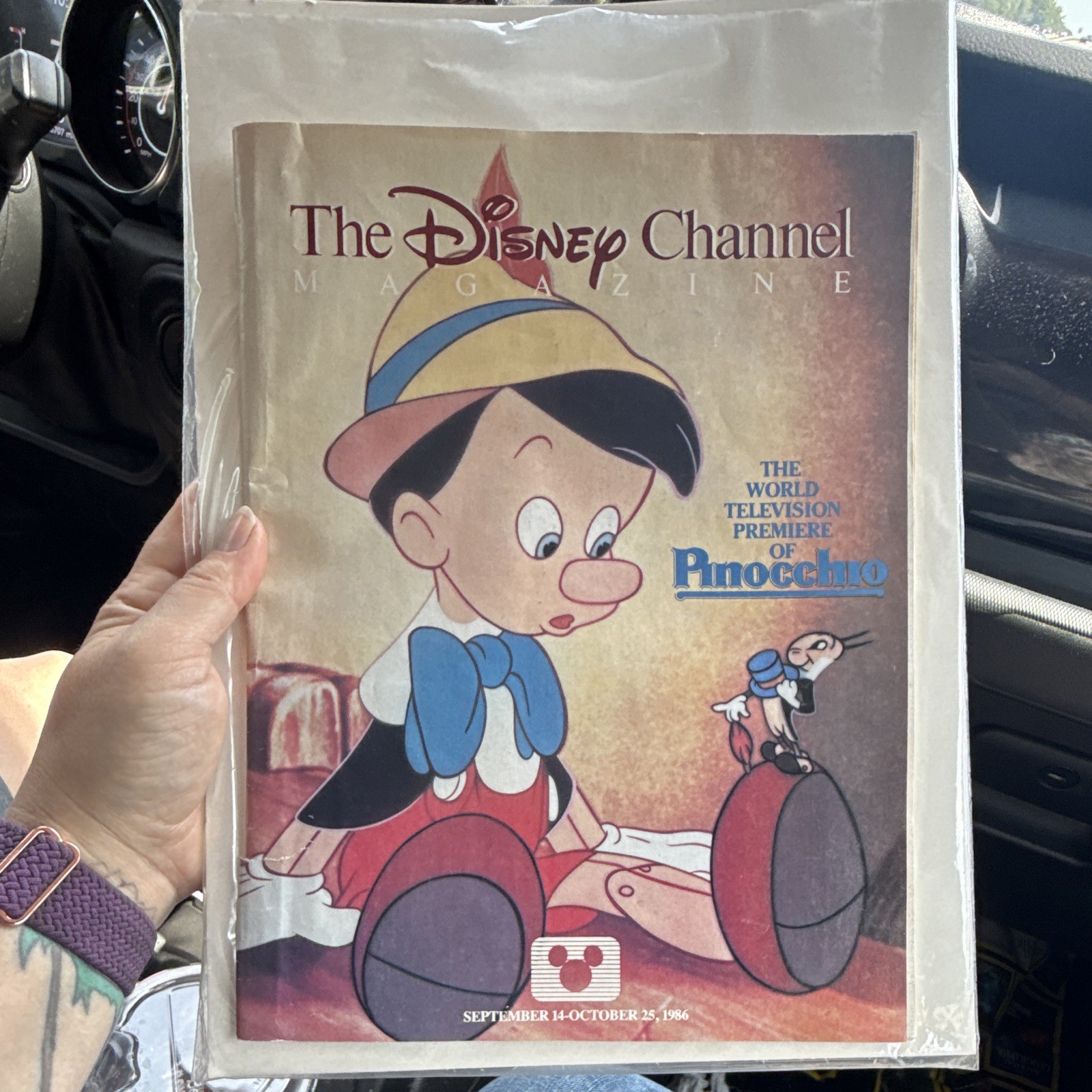 The Disney Channel Magazine September 14, 1986 Walt Disney’s Pinocchio VG