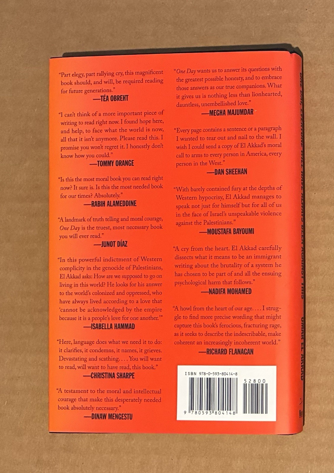One Day, Everyone Will Have Always – Hardcover, by El Akkad Omar – Very Good