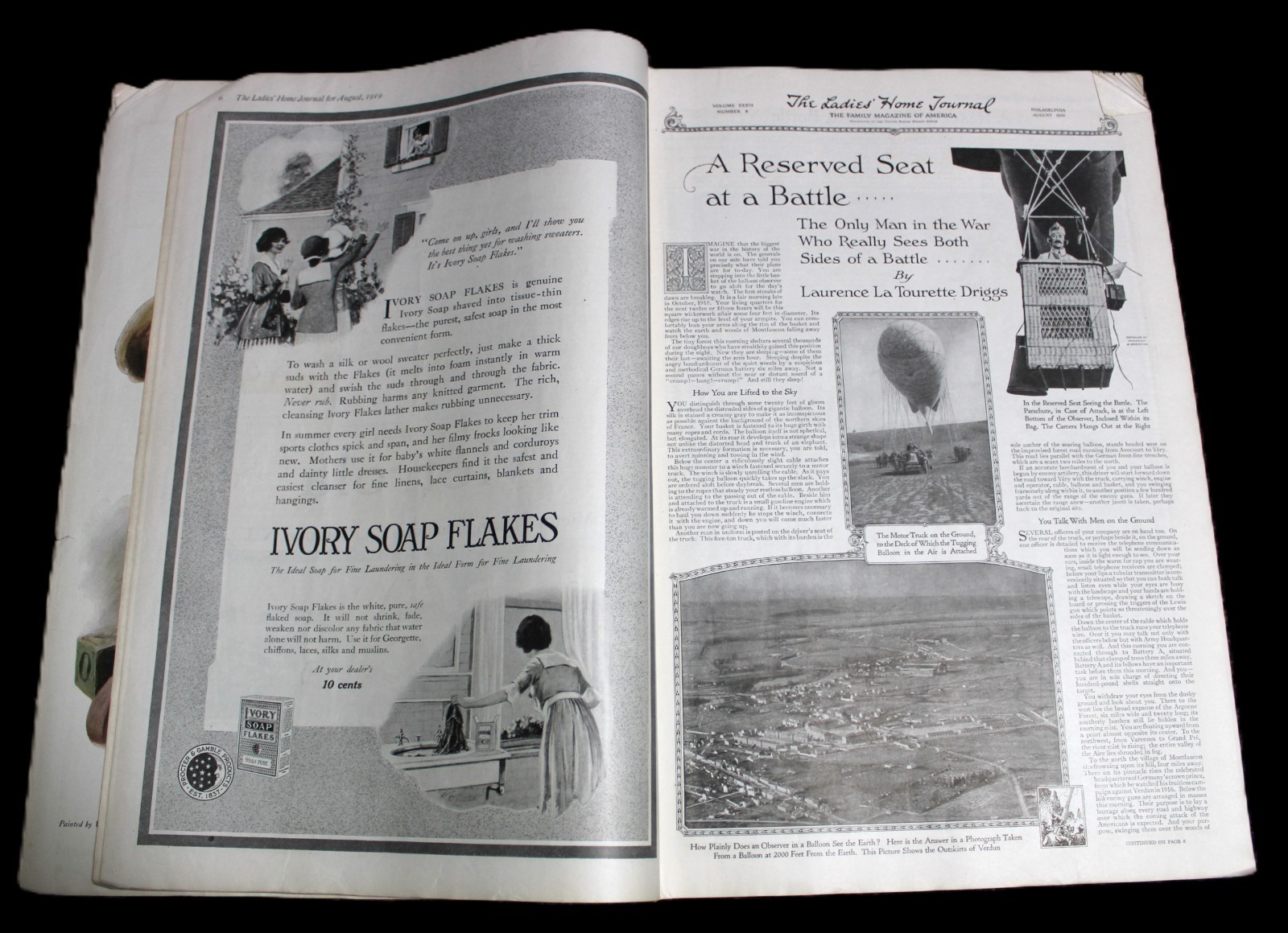LADIES’ HOME JOURNAL MAGAZINE AUGUST 1919 WOMENS FASHIONS HOMEMAKING FICTION
