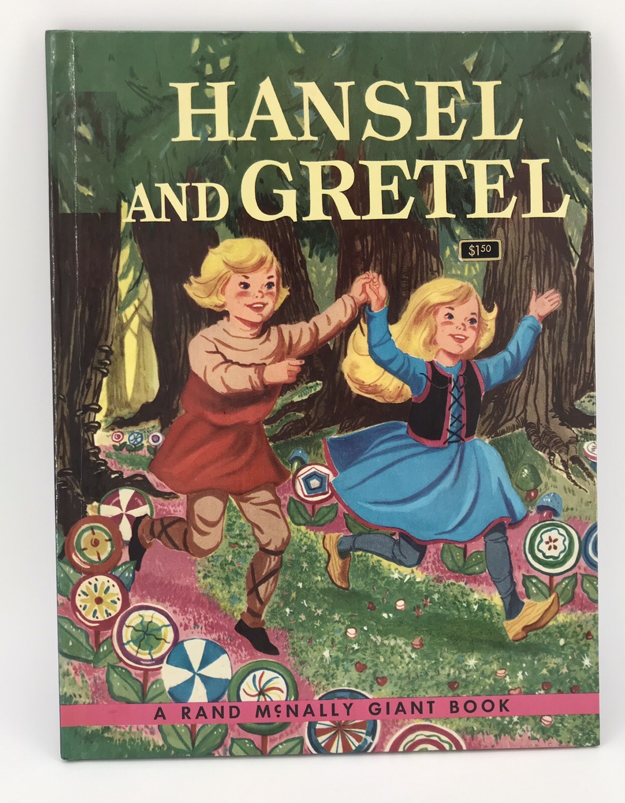Hansel And Gretel – A Rand McNally Giant Book 1960 – Oversized 12.25” x 9.25”