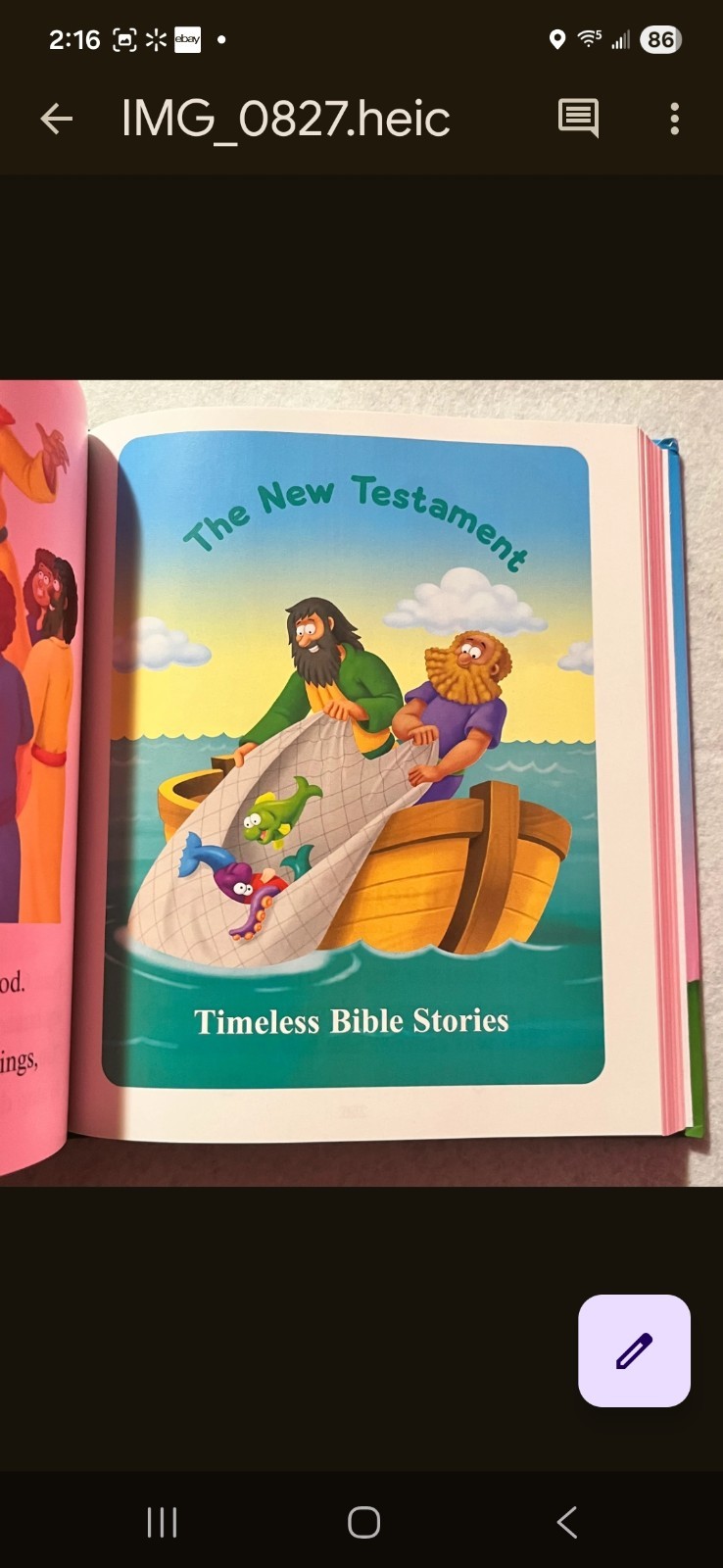 The Beginner’s Bible: Timeless Children’s Stories Hardcover/ Color Photos