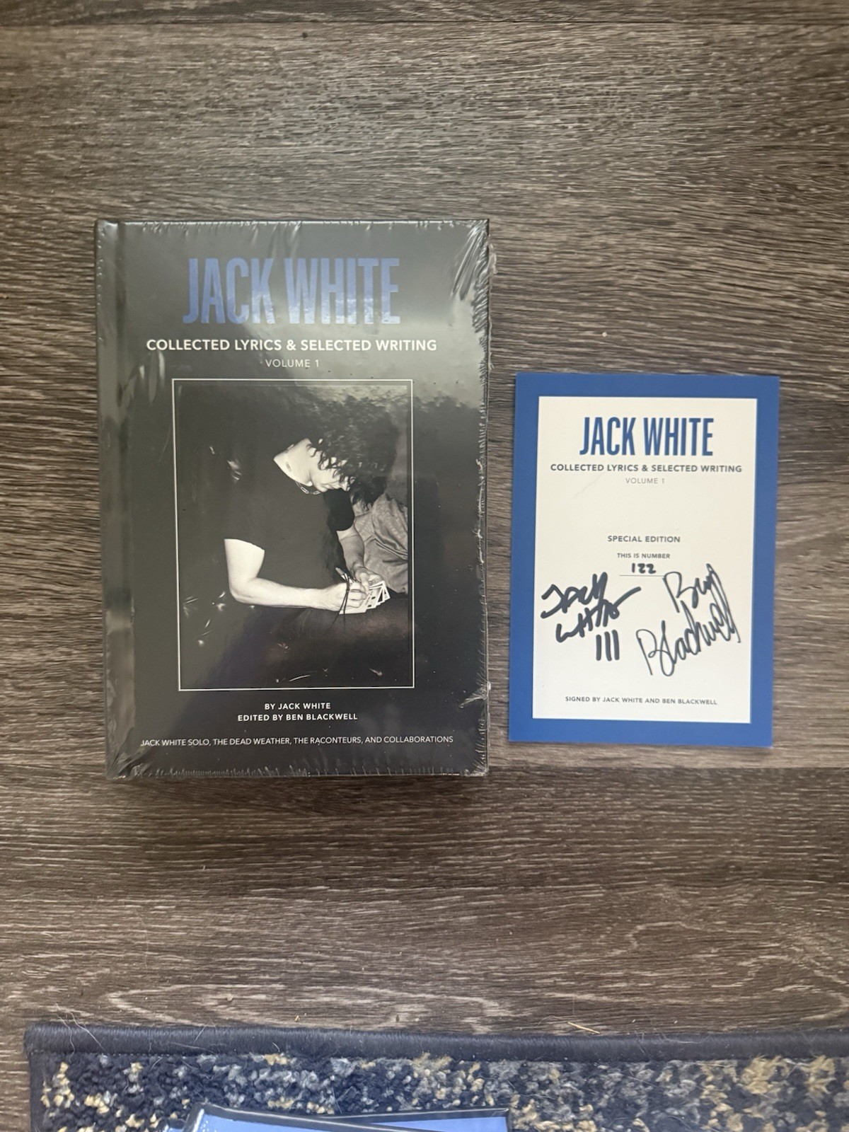 Jack White SIGNED BOOK Collected Lyrics & Selected Volume 1 # 122