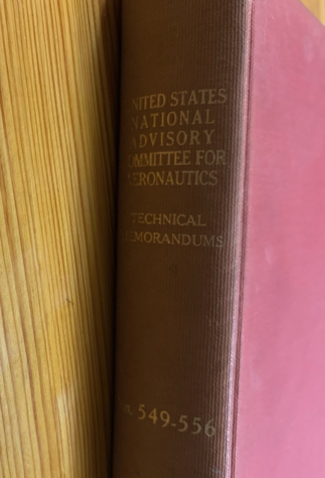 NACA Technical Memorandums Nos. 549-556 from 1920s, Published 1930