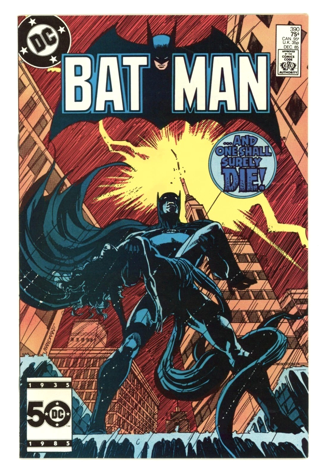 Batman #390 DC Comics NM Plus 9.6 – White Pages