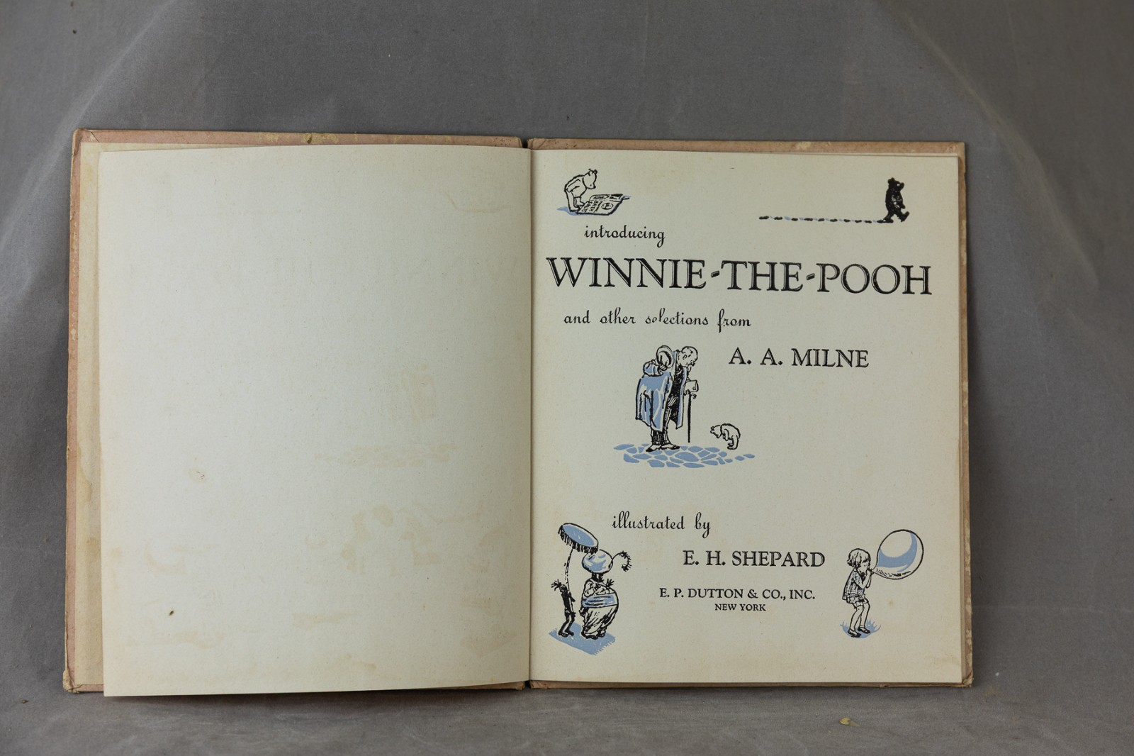 1947 Introducing Winnie-the-Pooh A.A. Milne E.H. Shepard Vintage Illustrated PB