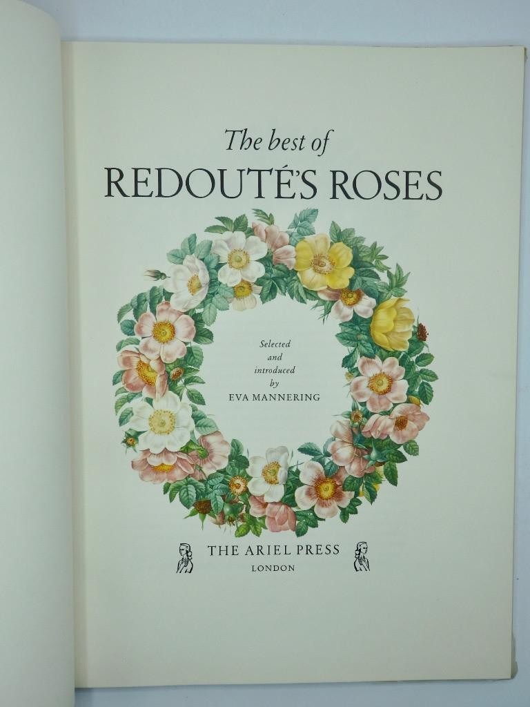 1959 1st Ed. – THE BEST OF REDOUTE’S ROSES Colour Flower Illustrated Ariel Press