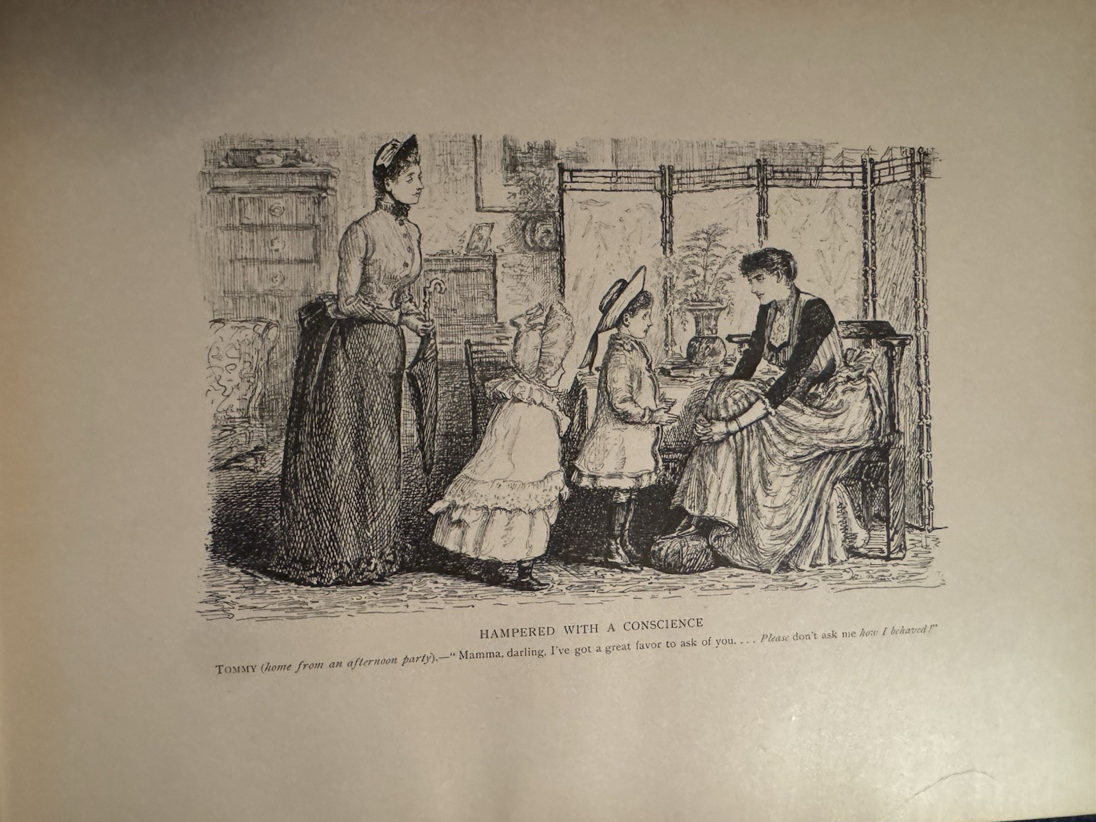 Antique Book-ART-«English Society» Sketches by George DuMaurier;1897; XL Piece