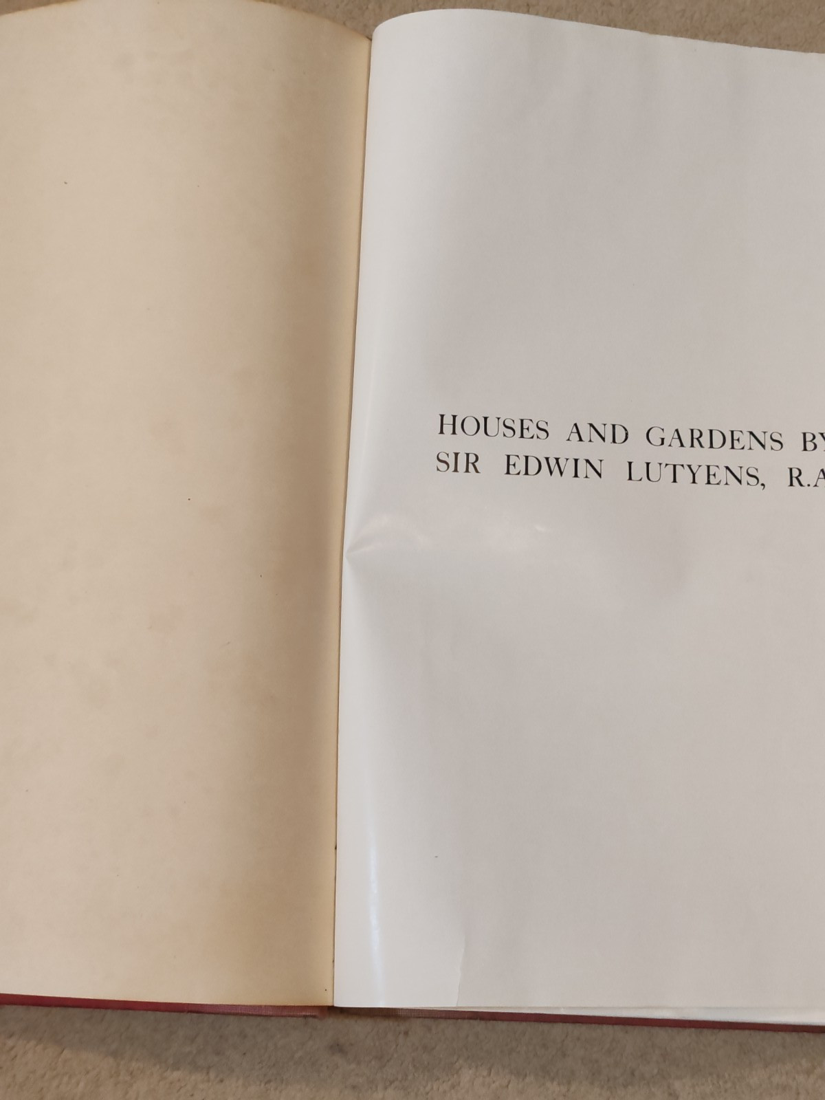 Houses & Gardens, By Sir Edwin Lutyens – 1925. There are 344 pages in this book