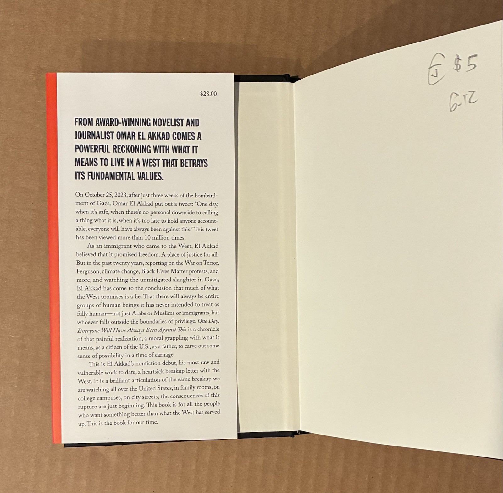 One Day, Everyone Will Have Always – Hardcover, by El Akkad Omar – Very Good