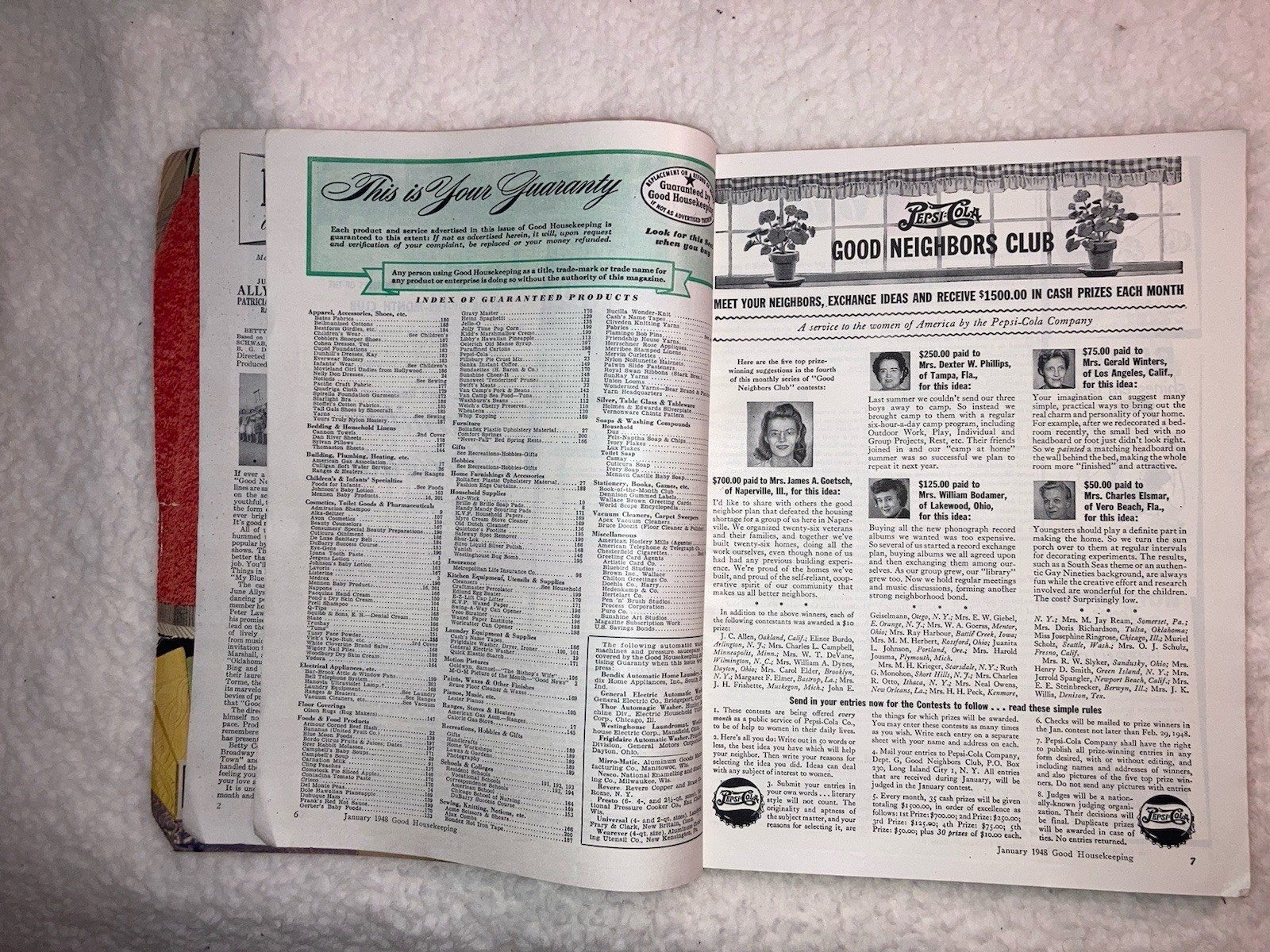 VTG Good Housekeeping Magazine January 1948 – 25 Pages of Decorating & Designing