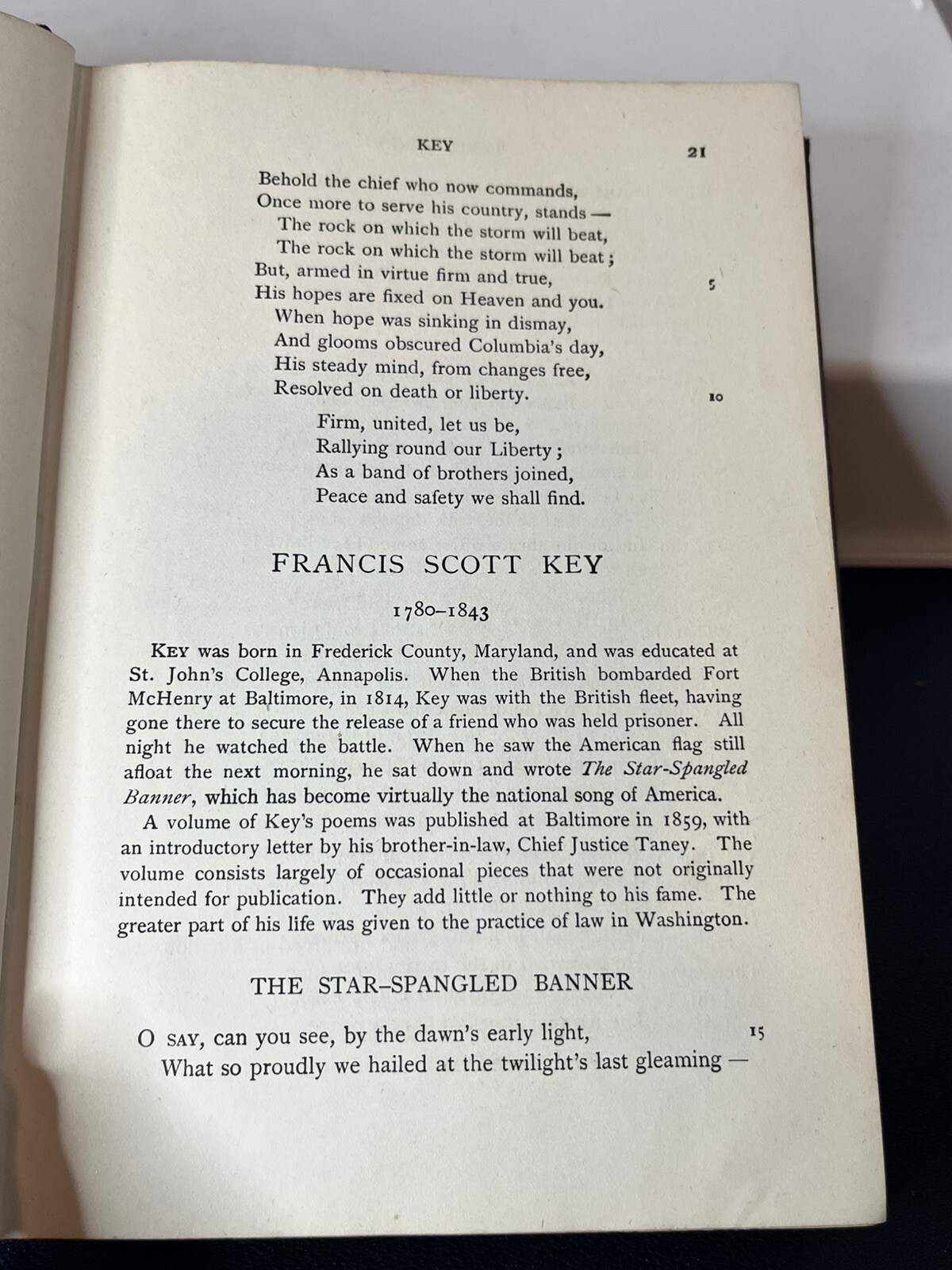 American Poems 1776-1922 Book Some Wear As Shown Writing On Some Pages Antique