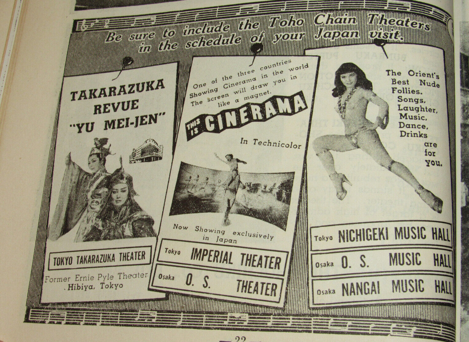 VTG 1955 JAPAN TRAVEL GUIDE! 200+ PAGES! CAMERAS/POLITICS/ART/PEARLS/ADS/EMPEROR