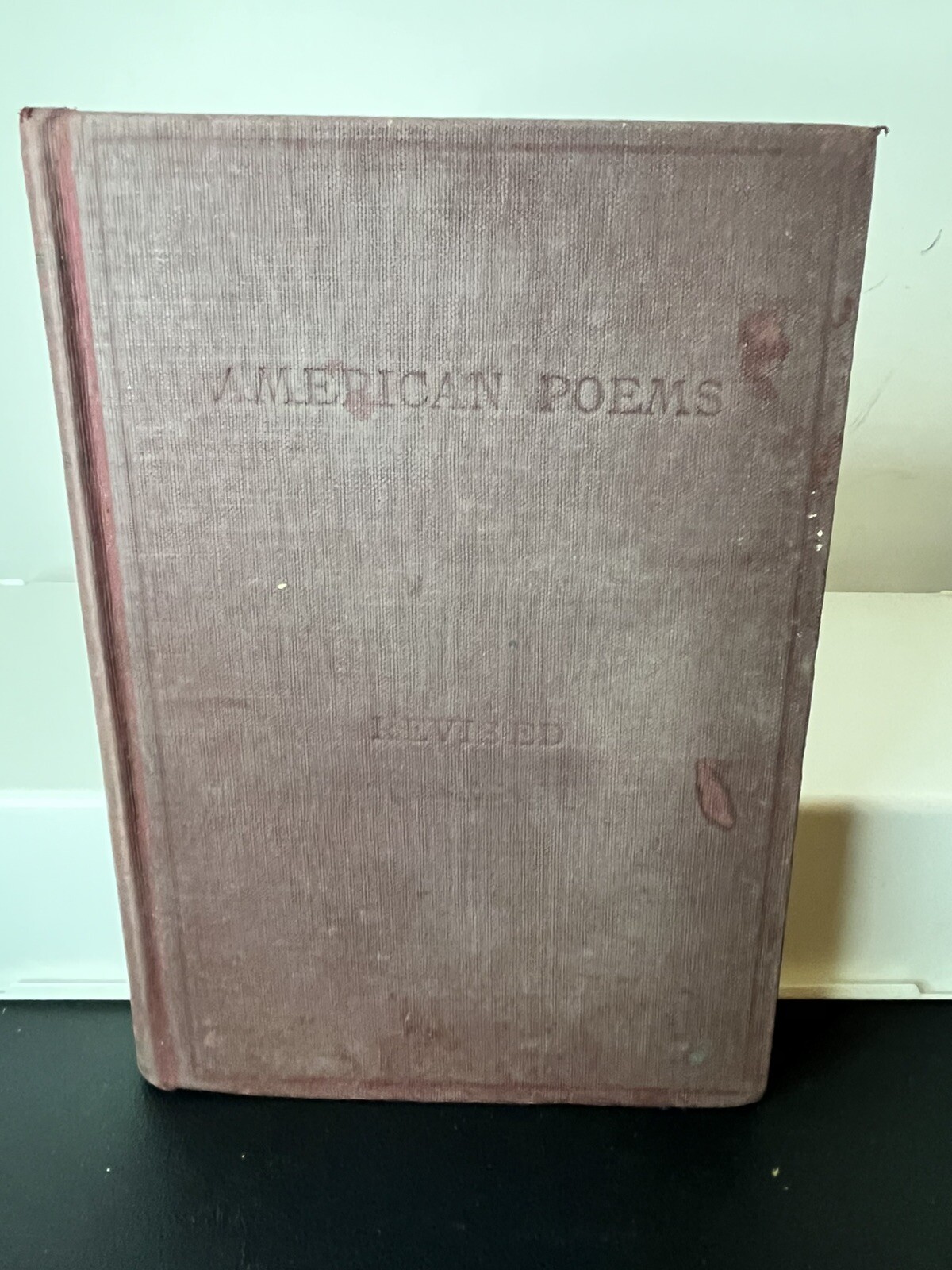 American Poems 1776-1922 Book Some Wear As Shown Writing On Some Pages Antique