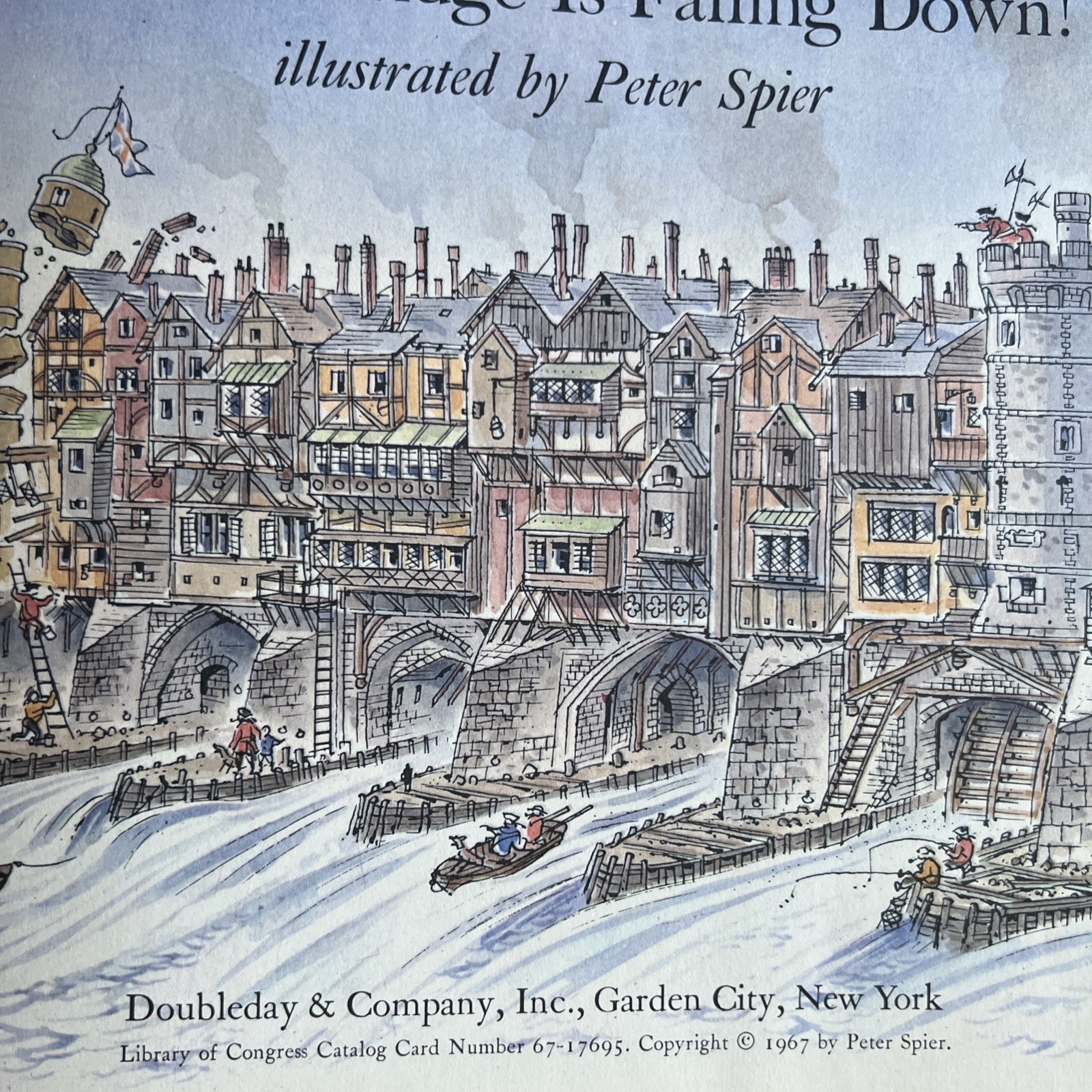 VTG LONDON BRIDGE IS FALLING DOWN 1967 1st Edition Hardcover Children’s Book