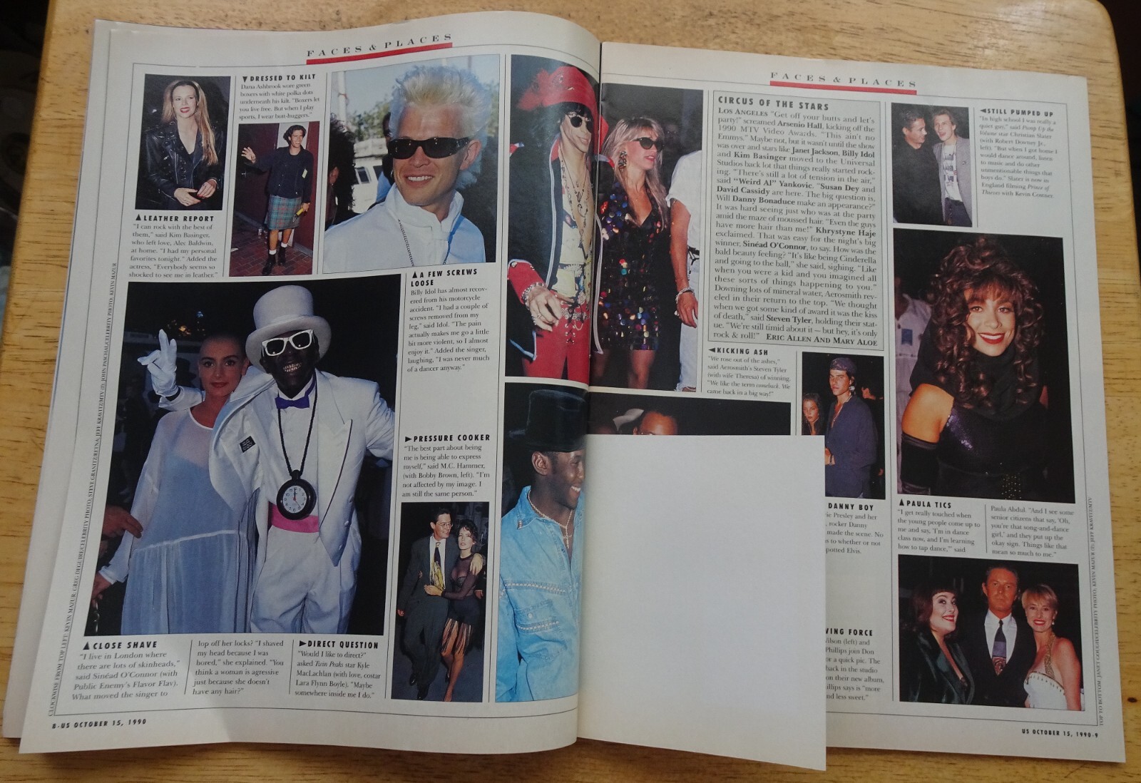 October 15, 1990, Us magazine, featuring Arsenio Hall on the cover NO LABELS