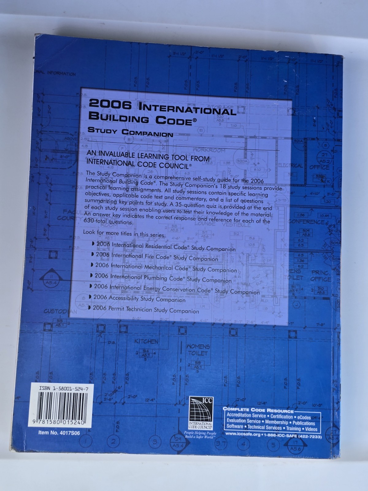 2006 International Building Code Study Companion – ICC IBC – Self Study Guide