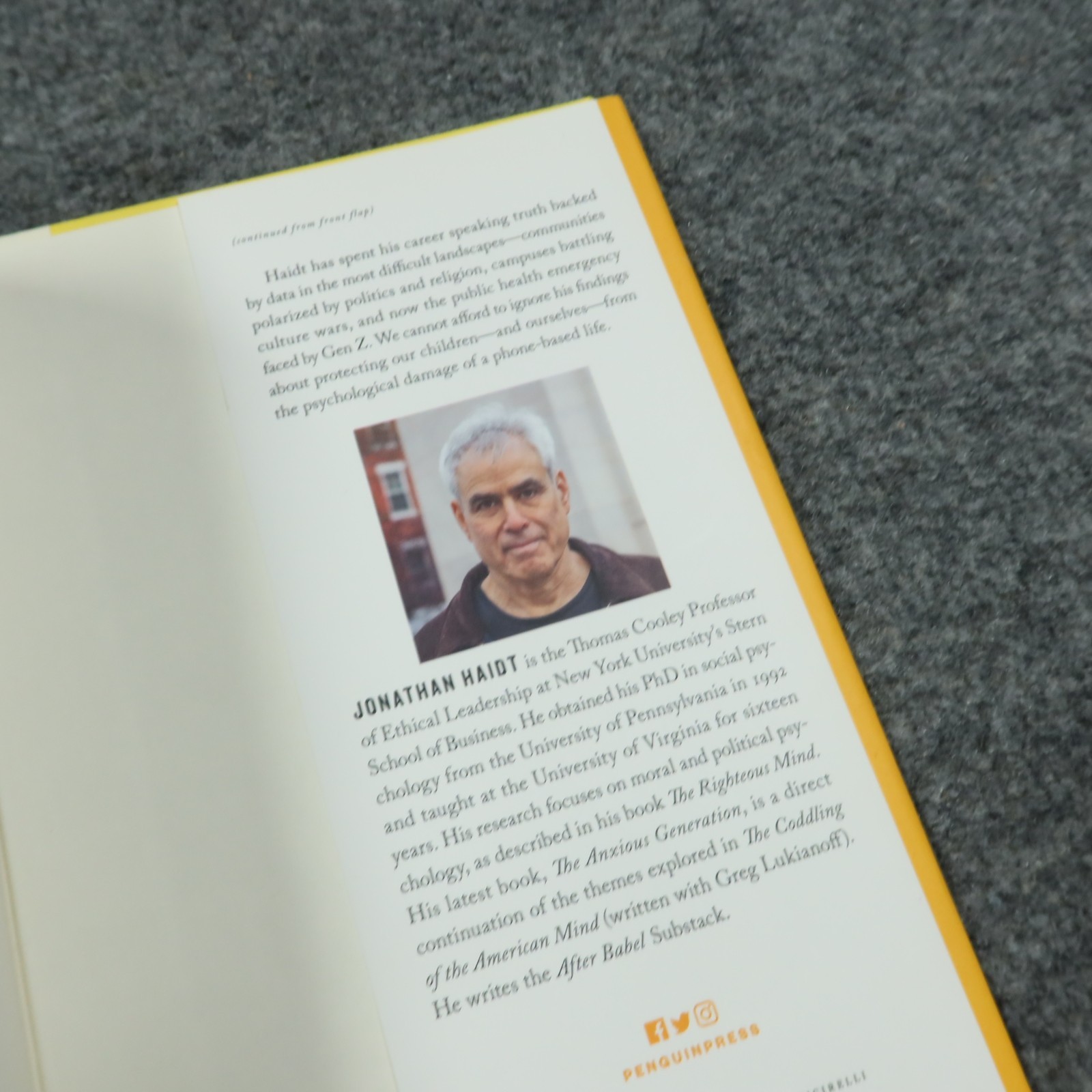 The Anxious Generation: How the Great Rewiring of Childhood Jonathan Haidt