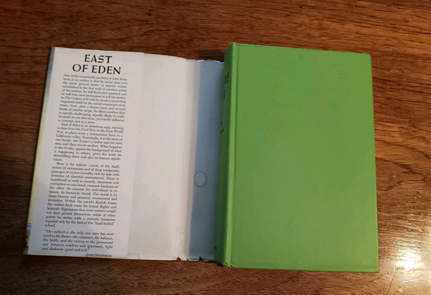 East of Eden by John Steinbeck 1952 Viking Sears Readers Club HCDJ