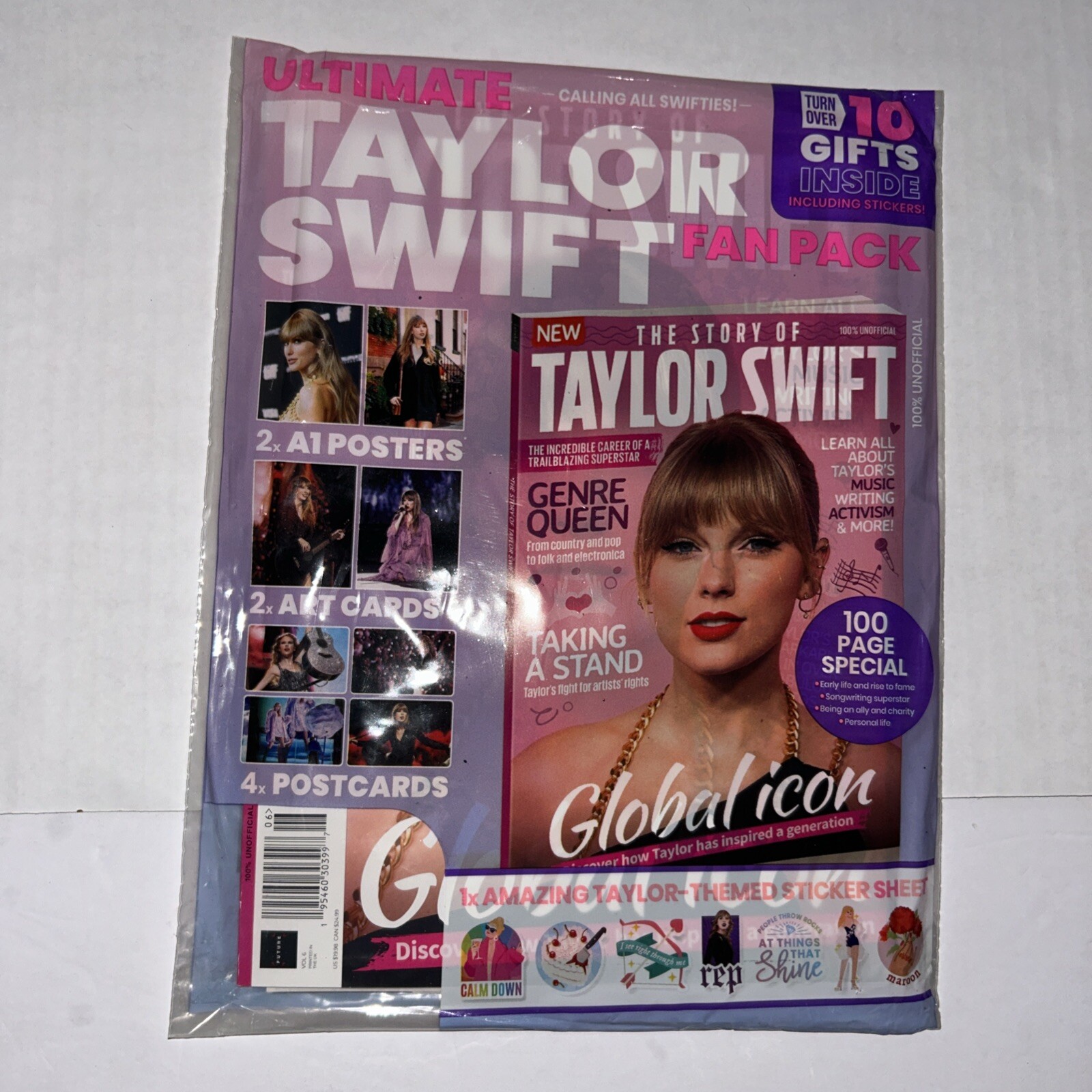 Ultimate TAYLOR SWIFT Fan Pack Postcards Art Cards Posters Stickers ICON 2024