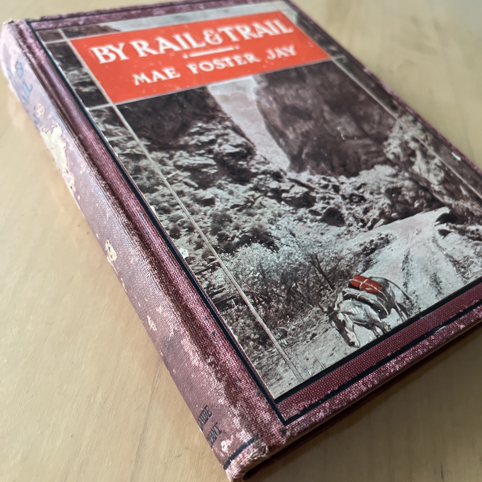 By Rail And Trail Mae Foster JAY 1st Edition 1928 Illustrated Hardcover