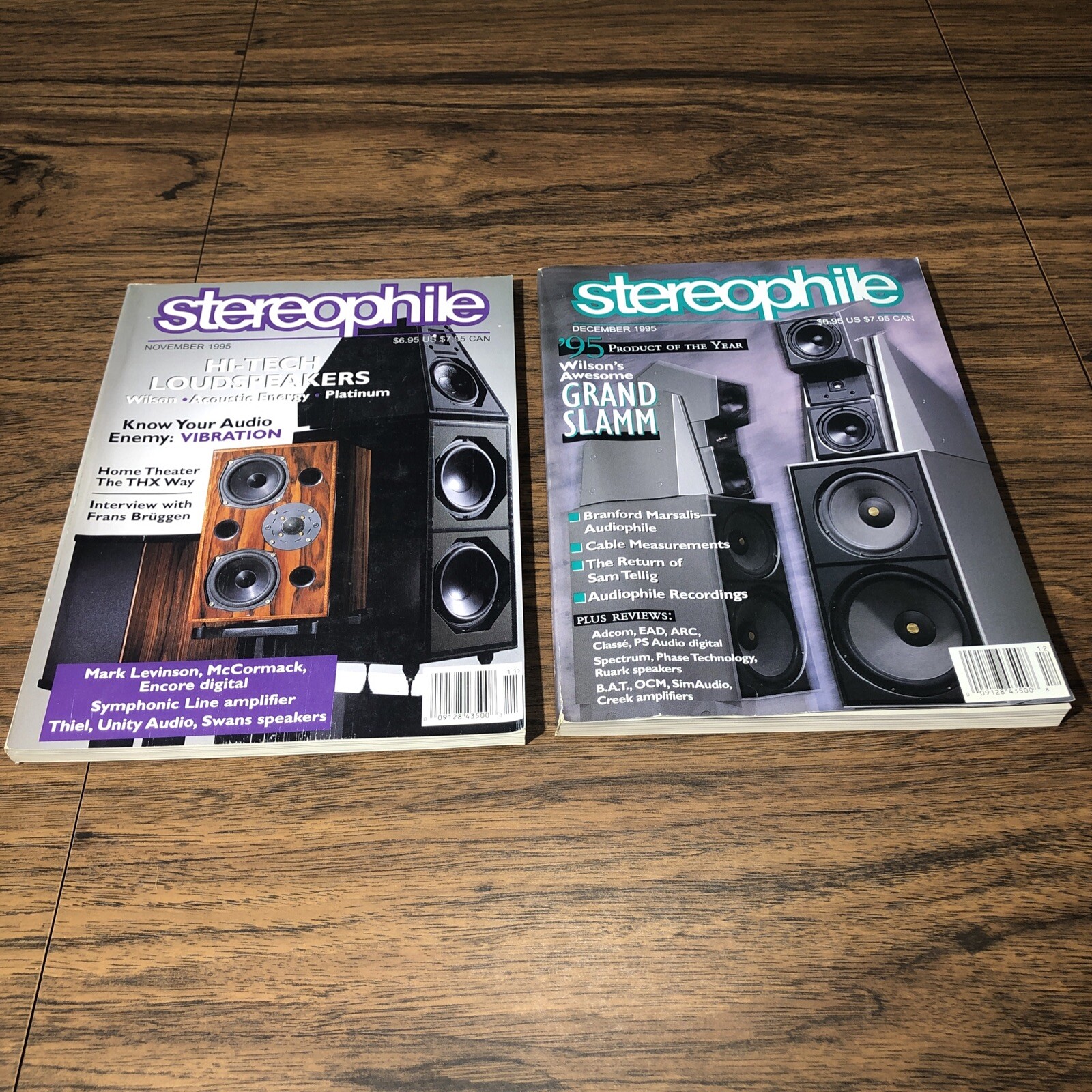 10 Issues Vintage STEREOPHILE Magazine Lot 1995 200+ Pages Ea. Stereo Audiophile