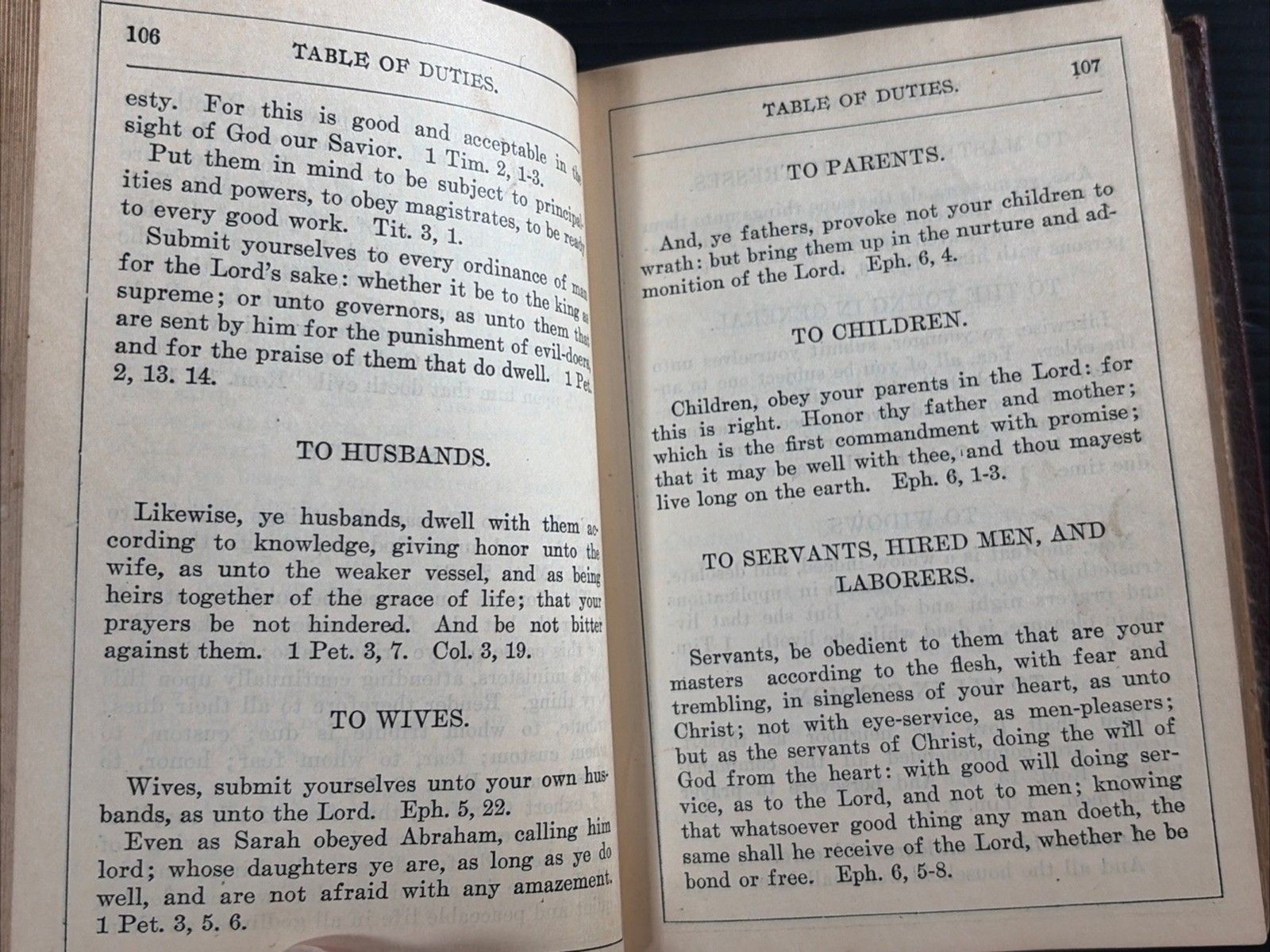 Antique Concordia Lutheran Church Book Of Concord HC 5.5×4” Oxblood