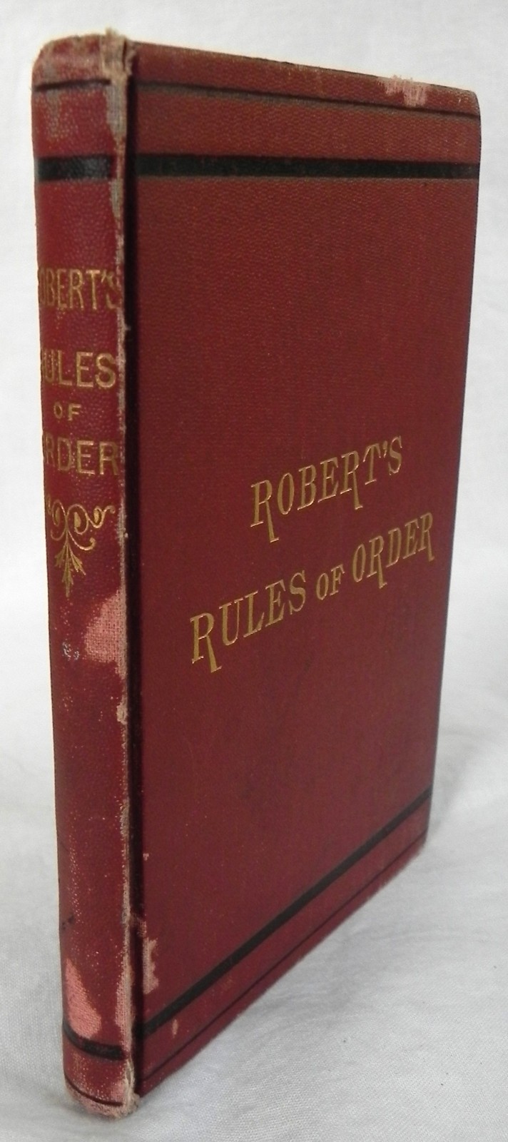 «Robert’s Rules of Order» Hardcover Book, 1891 Ed., Henry M. Robert, 192 Pages