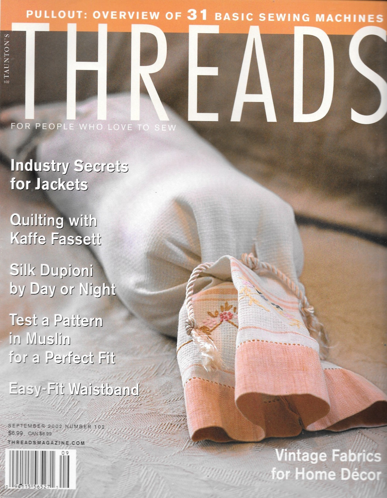 Vintage Threads Sewing Magazine # 102 – September 2002 – Quilting – 108 Pages