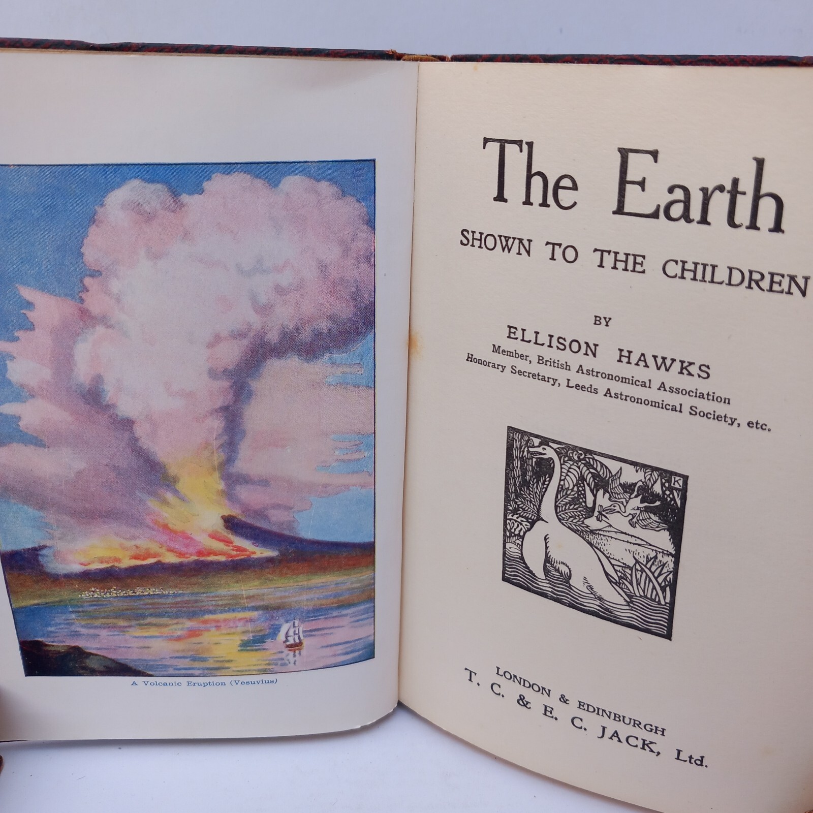 The Earth As Shown To The Children Ellison Hawks HB Book Geology Palaeontology