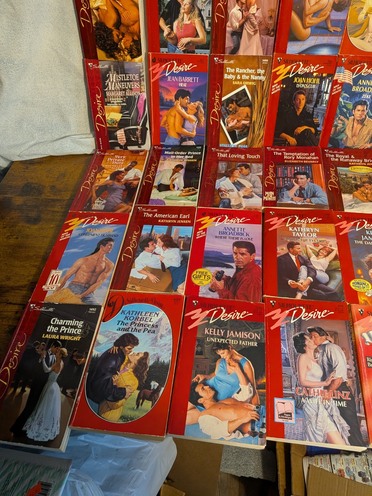 Romance Books: Silhouette Desire Huge Book Lot Of 85 Paperbacks Various Authors