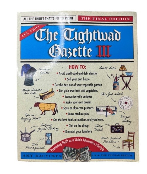 Lot Of 2 The Tightwad Gazette Books As Shown Amy Dacyczyn Frugal