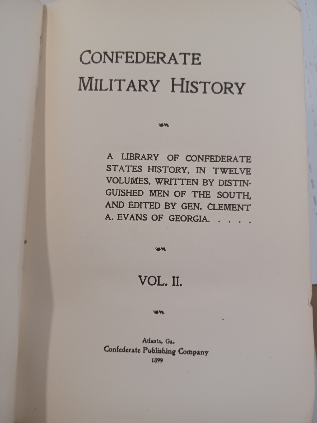 1899 Confederate Military History, Vol. II, Maryland West Virginia, 1st Edition