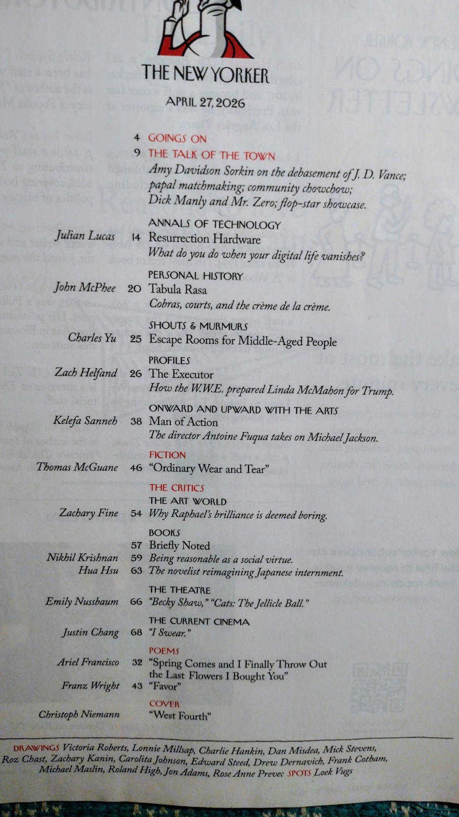 THE NEW YORKER APRIL 27,2026