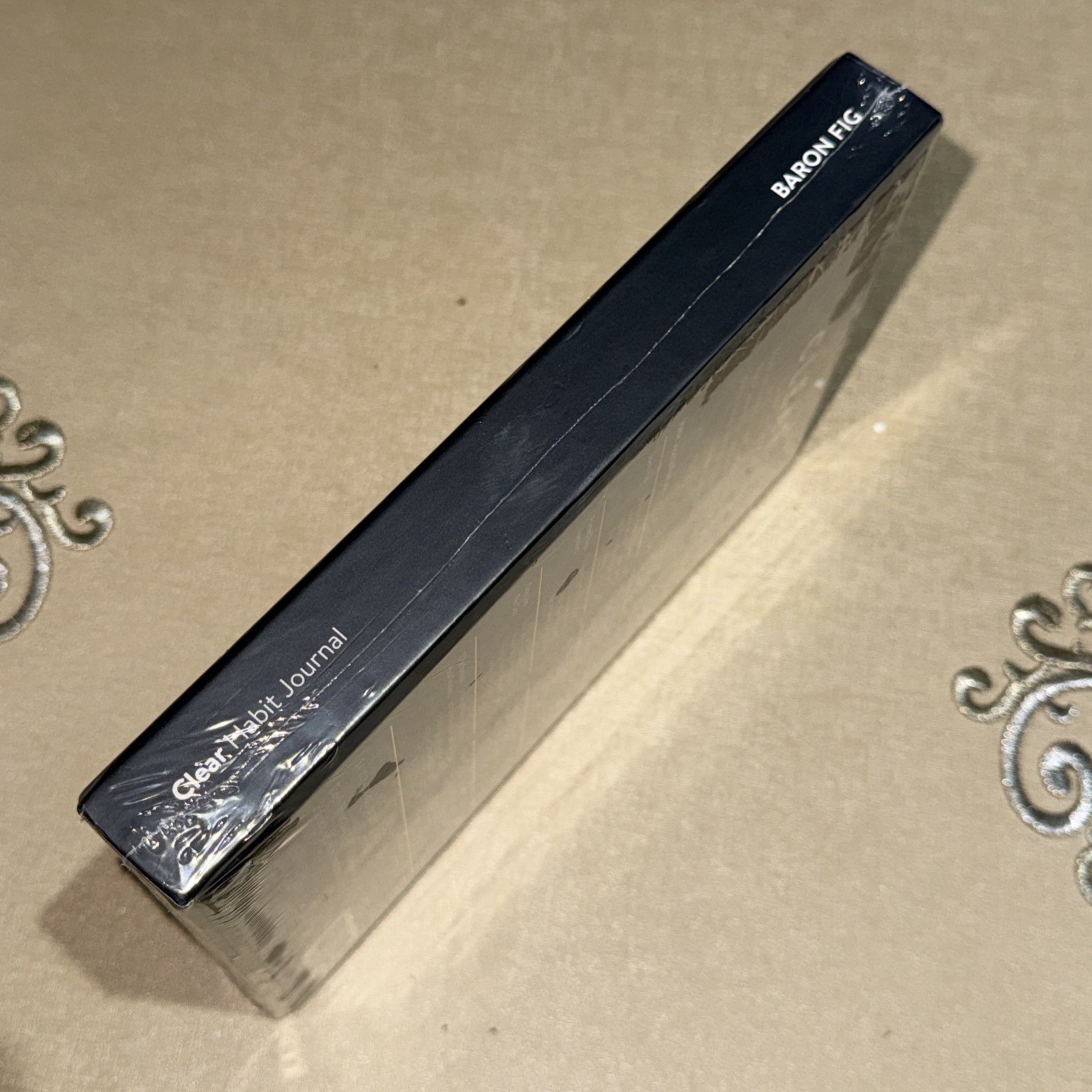 New Baronfig Clear Habit Journal Book DAMAGEOpen Box Jet Black by James Clear