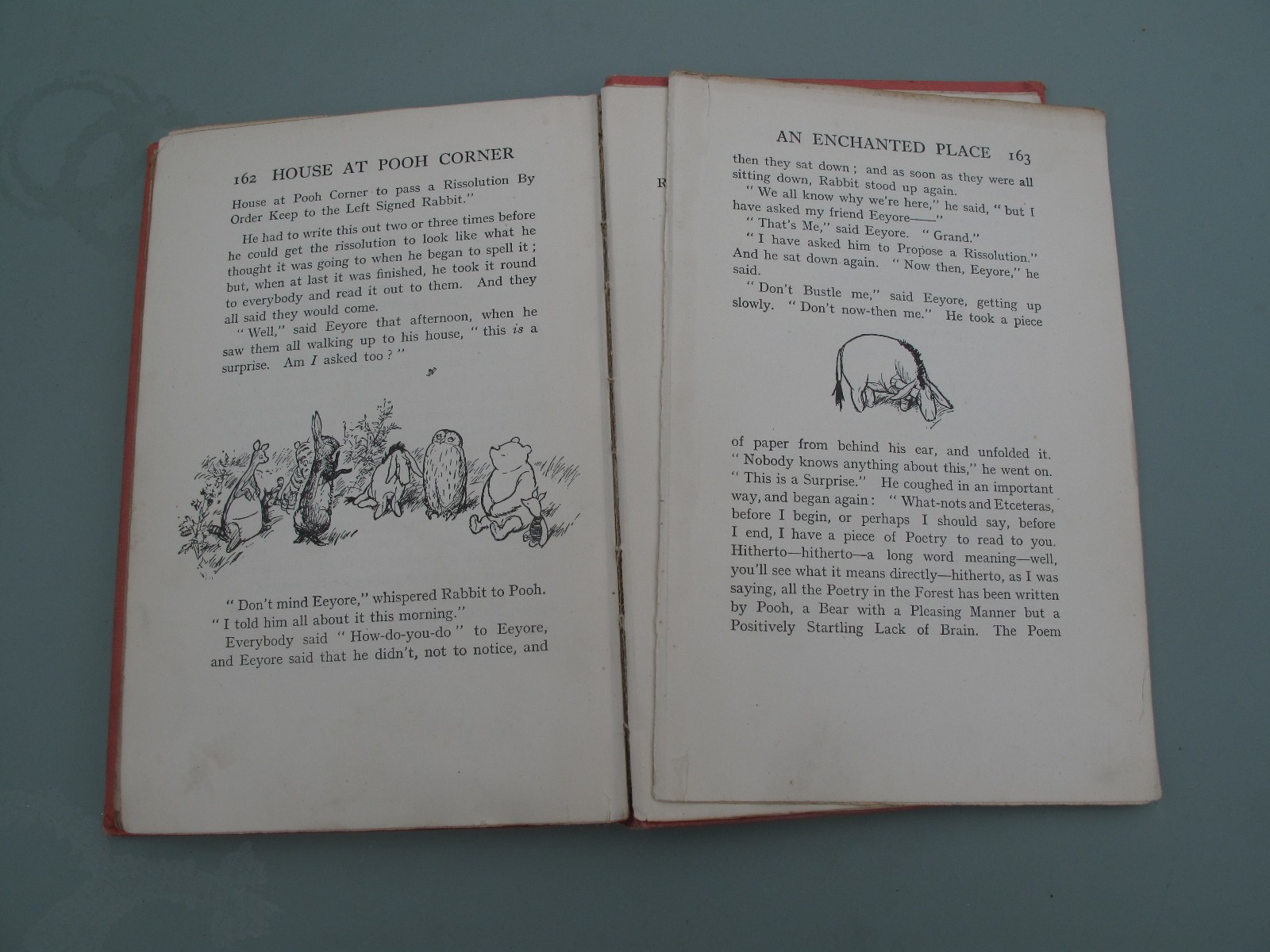 THE HOUSE AT POOH CORNER – A.A. MILNE 1ST EDITION 1928 DECORATED BY E.H.SHEPARD