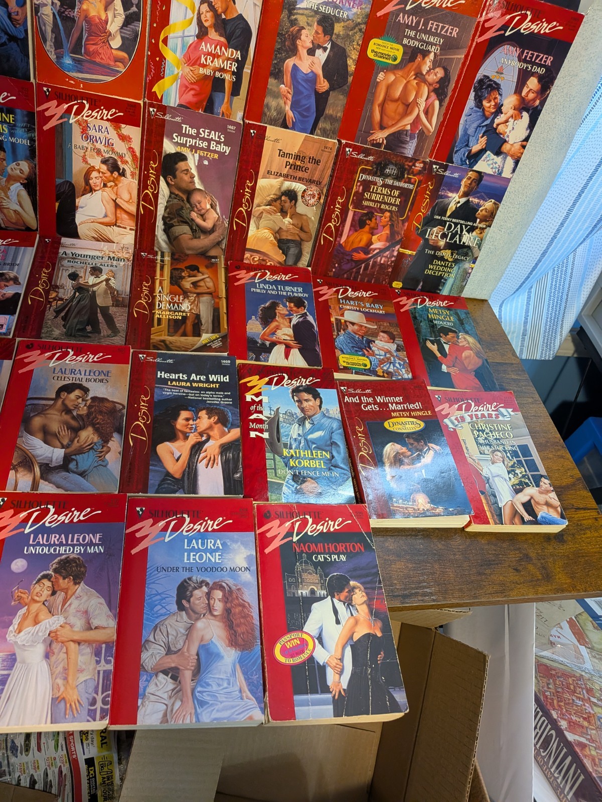 Romance Books: Silhouette Desire Huge Book Lot Of 85 Paperbacks Various Authors