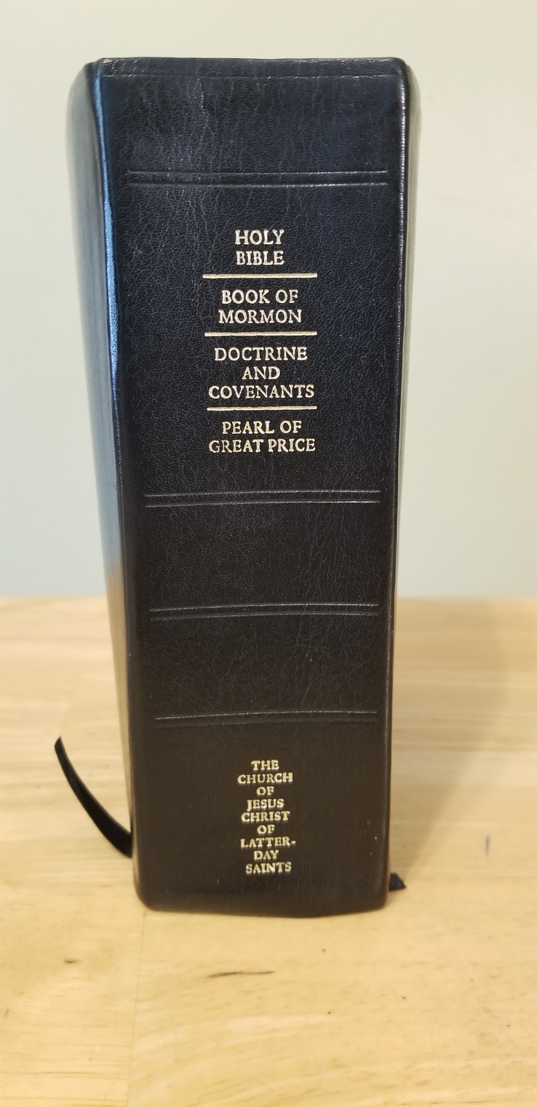 LDS Quad Combination Scriptures Bible Book of Mormon Leather Indexed 2013 7″x5.5
