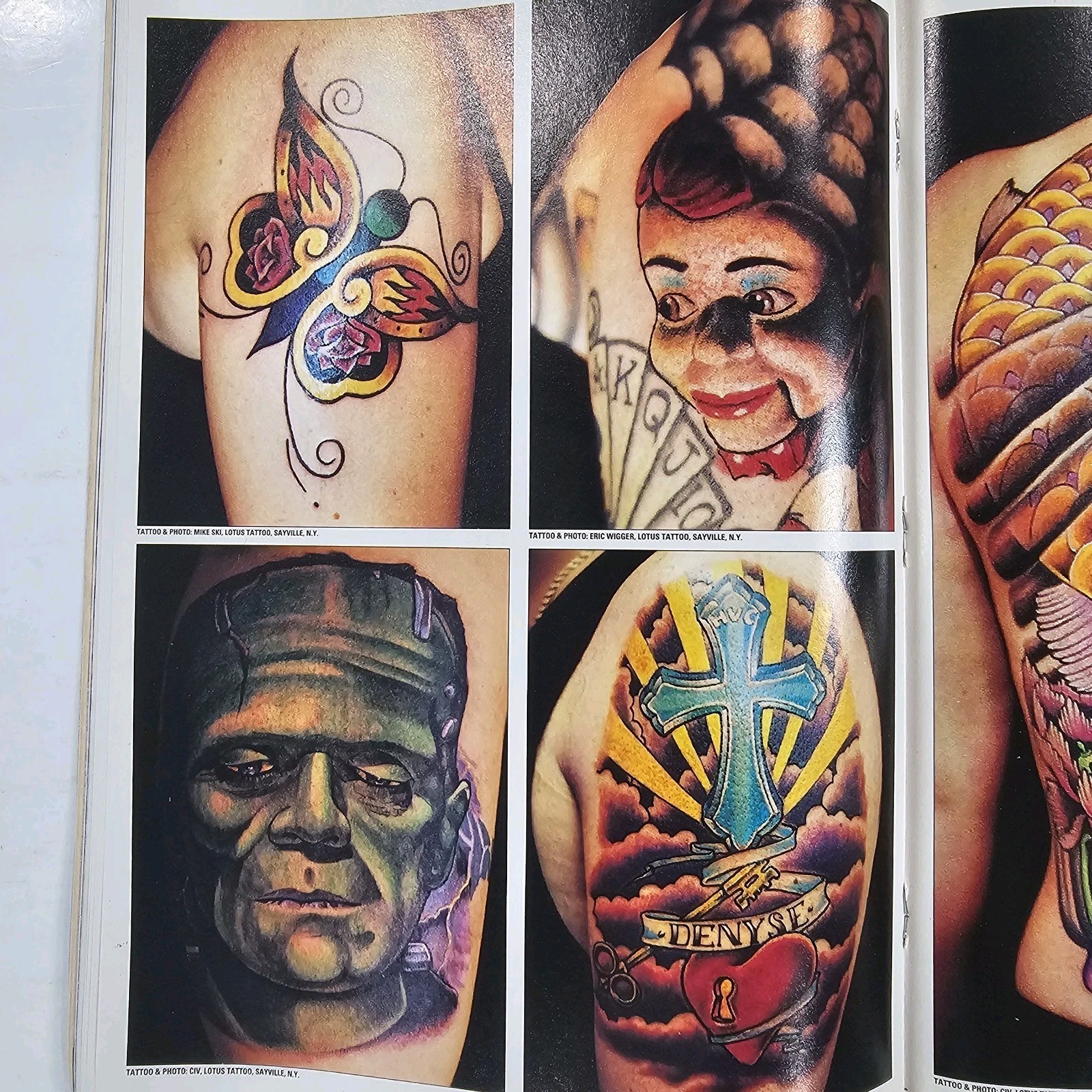 Vintage 1990s Lot Of 4 Tattoo Magazines Issue #132, 134, 137, & 138