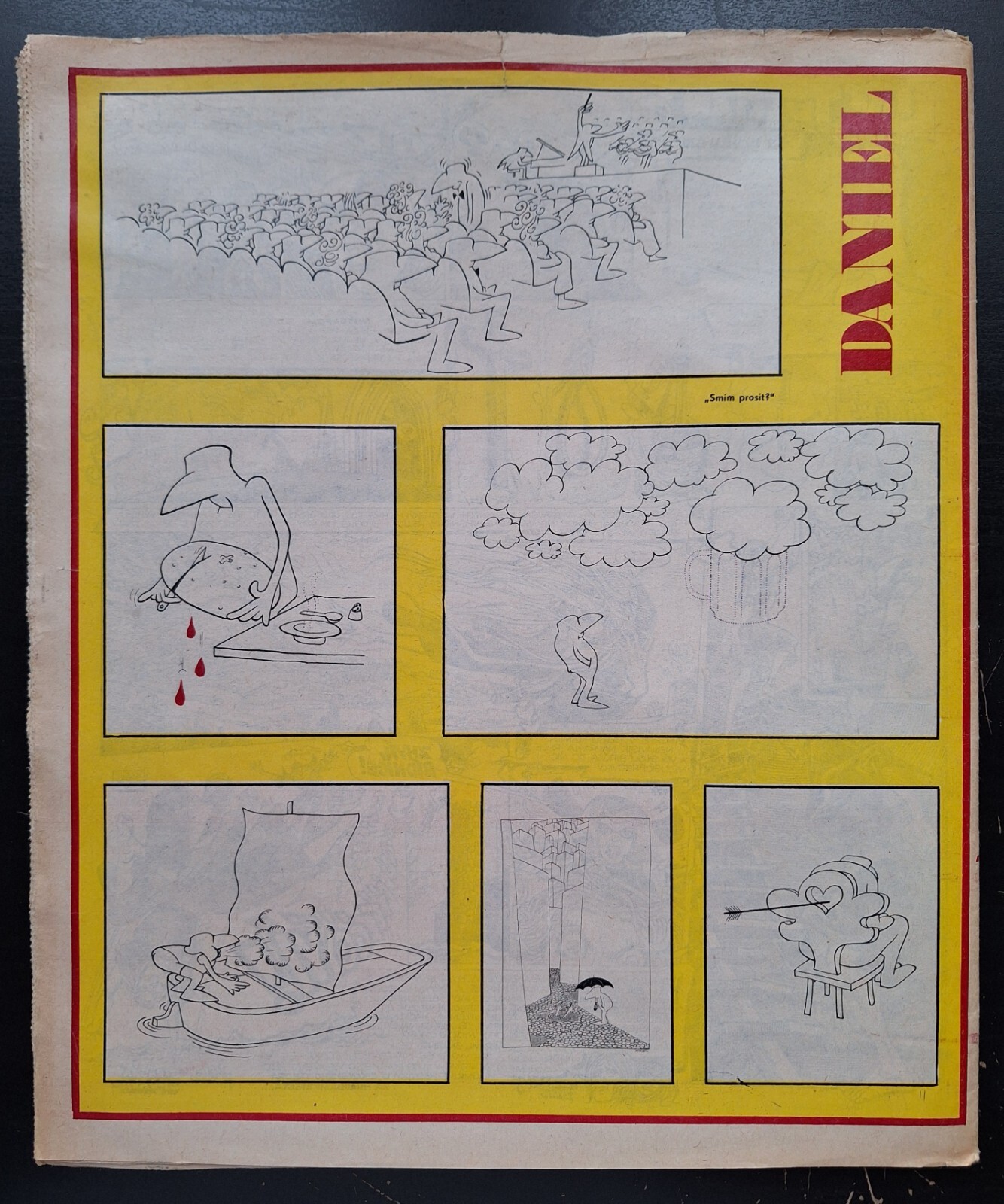 KAJA SAUDEK – COMIC LIPS TULLIAN No. 23, CZECH MAGAZINE MLADY SVET, No. 26/1972