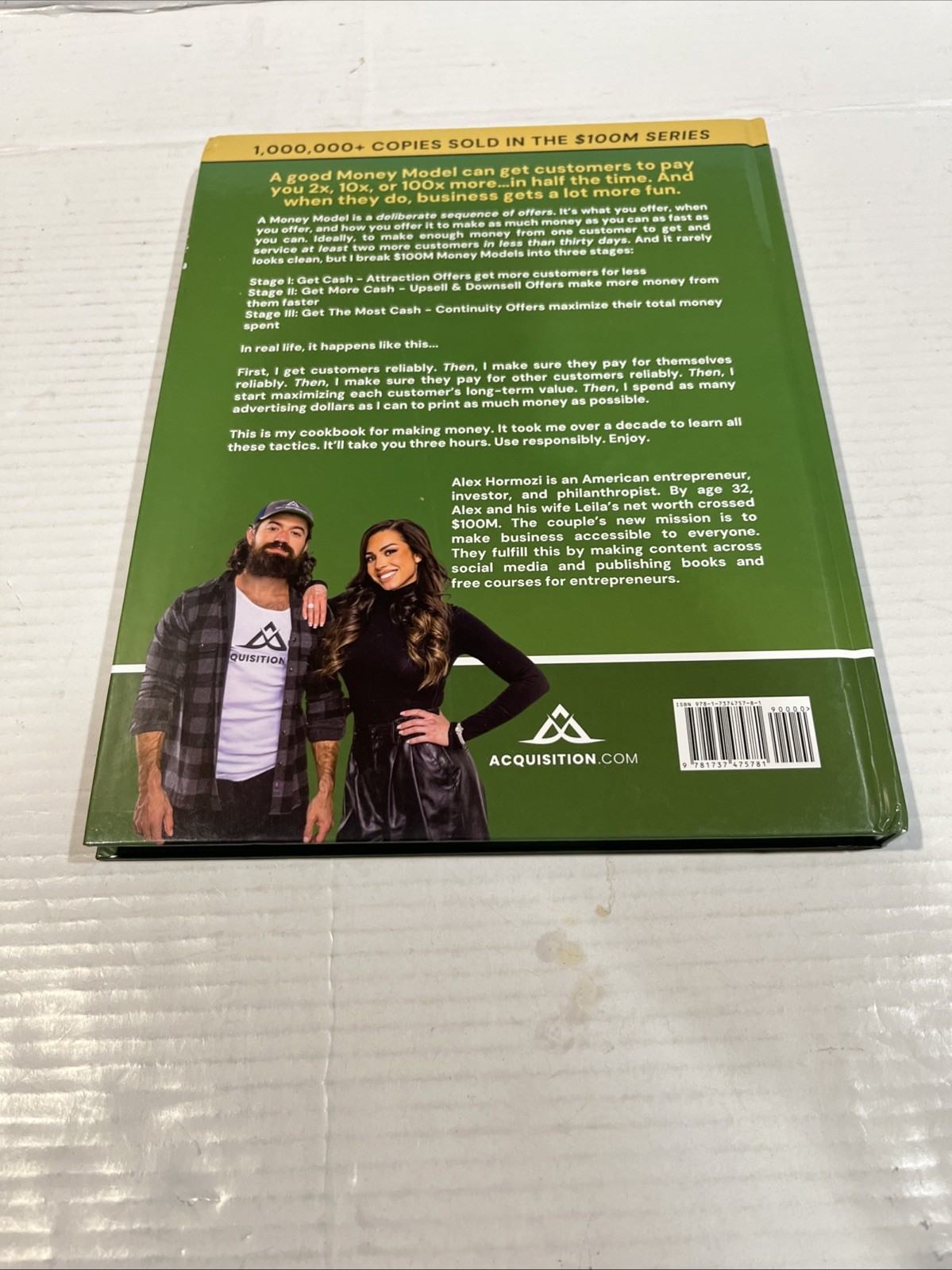 $100M Money Models Book : How to Make Money by Alex Hormozi (2025, Hardcover) VG
