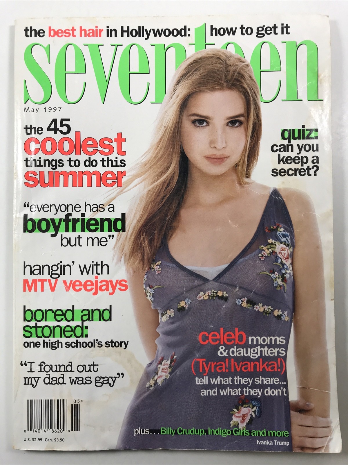 SEVENTEEN magazine May 1997-Fashion makeup hair Cover: Ivanka Trump