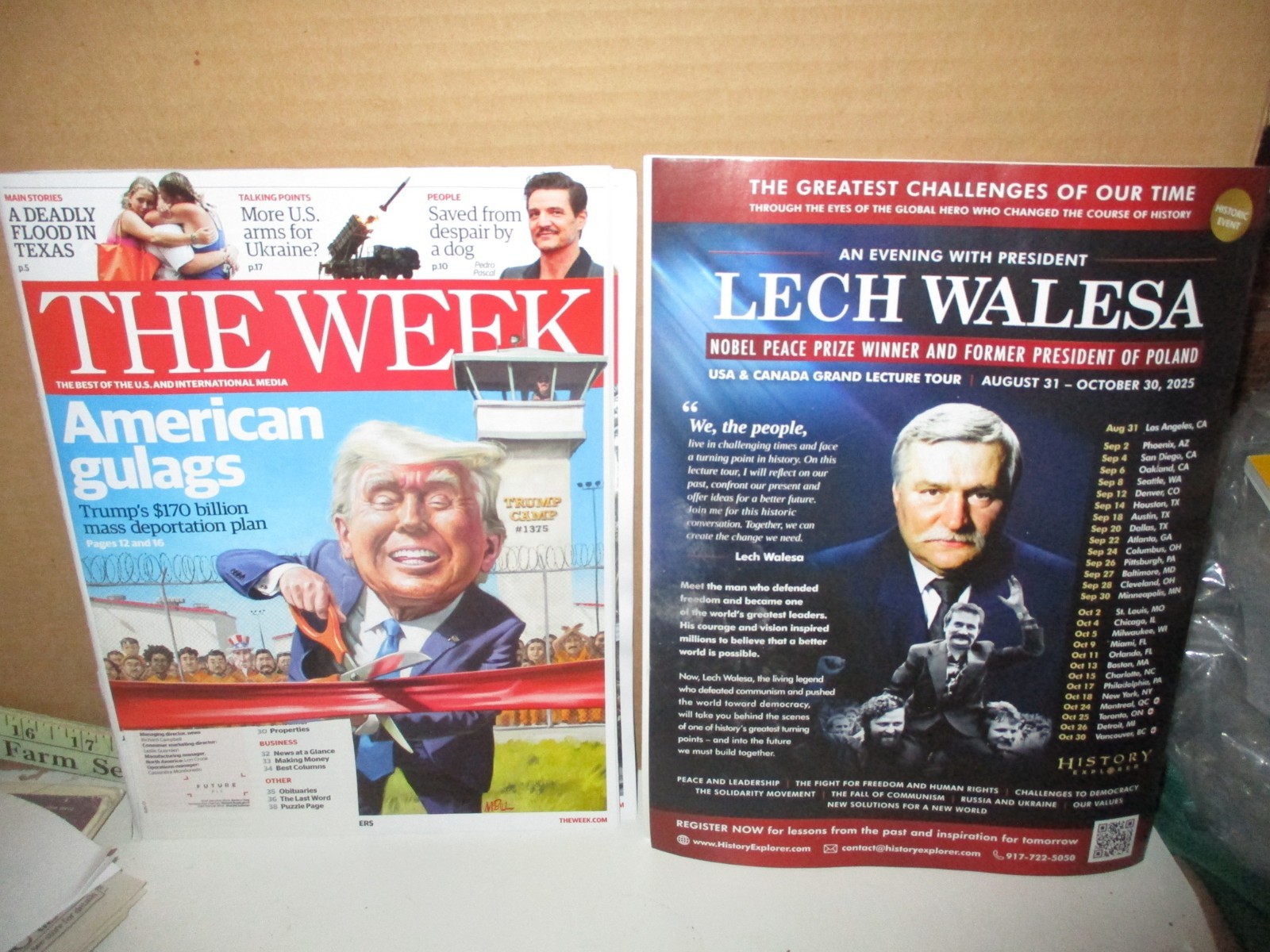 3 Magazine Back Issues: The Week July 4/11 , 18, 25, 2025